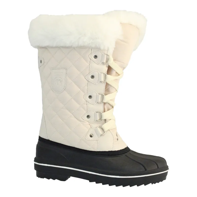 Mountain Ridge Woman's Thinsulate Tall Winter Boots, Cream sold by Giant Tiger