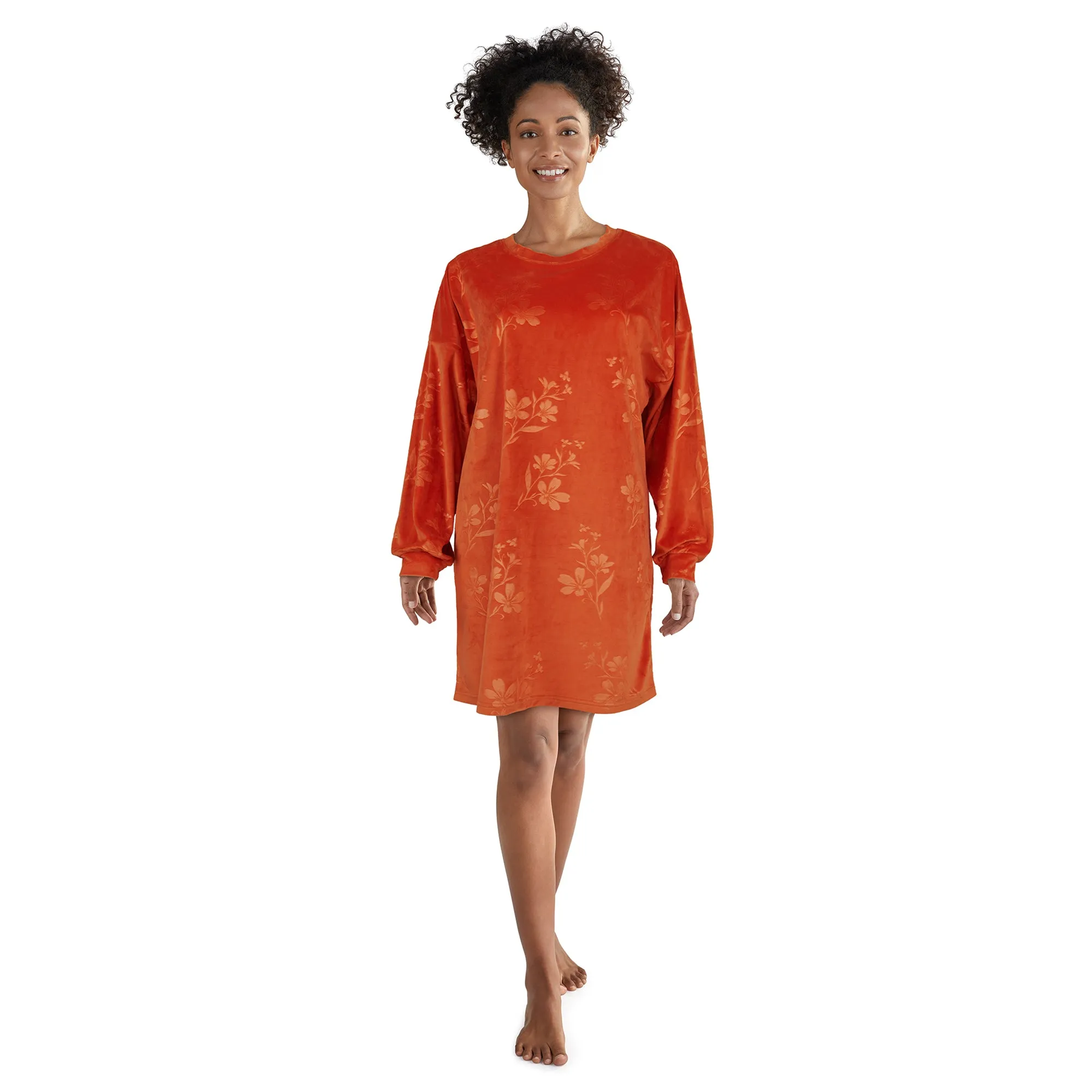 Carisma Women's Perfect Dream Velour Embossed Sleepshirt sold by Giant Tiger product image thumbnail 2