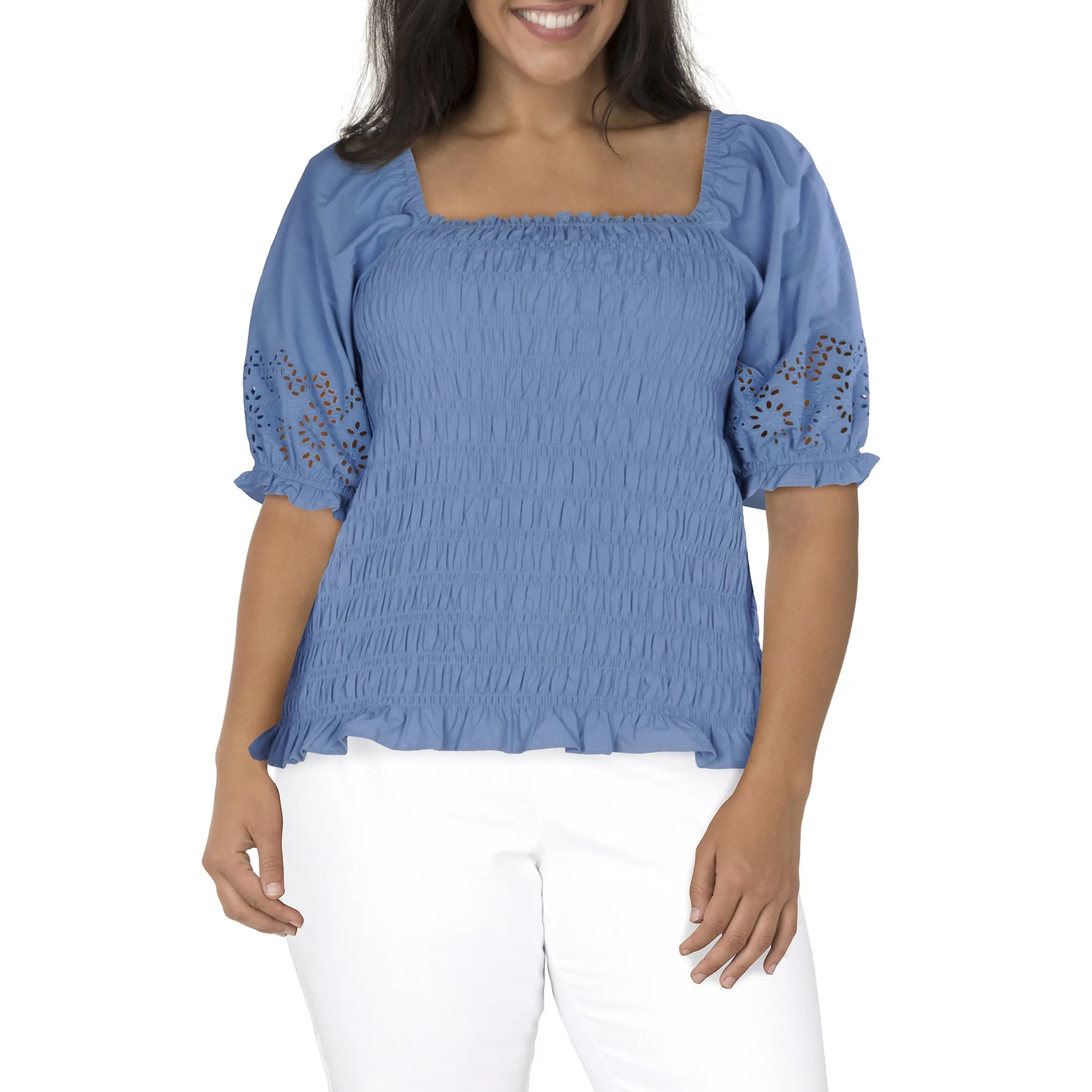 mySTYLE Women's Plus Festival Cropped Shirt sold by Giant Tiger product image thumbnail 3