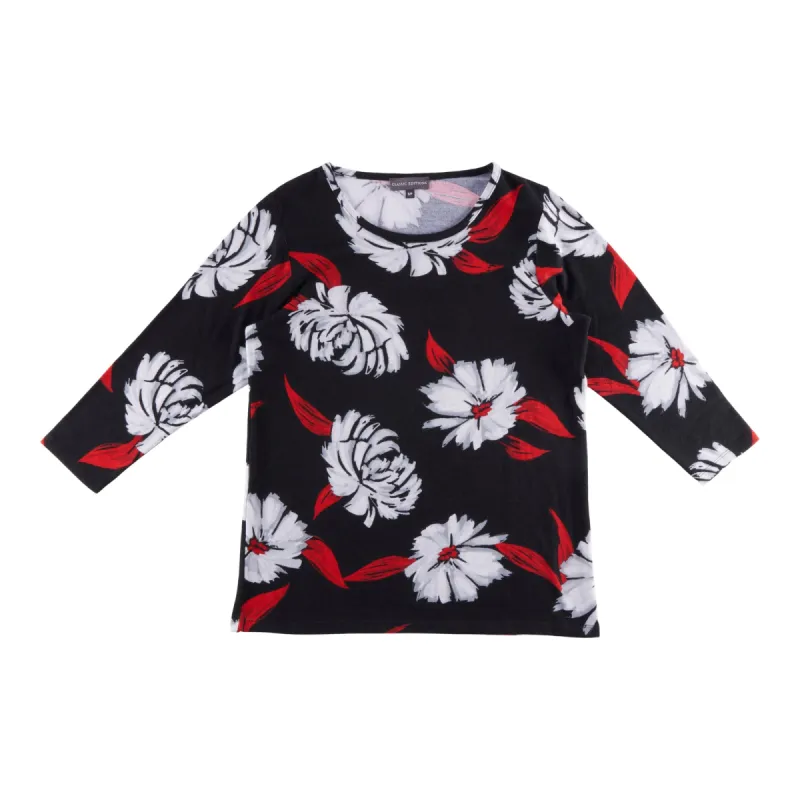 Classic Editions Women's Round Neck 3/4 Sleeve Blouse sold by Giant Tiger