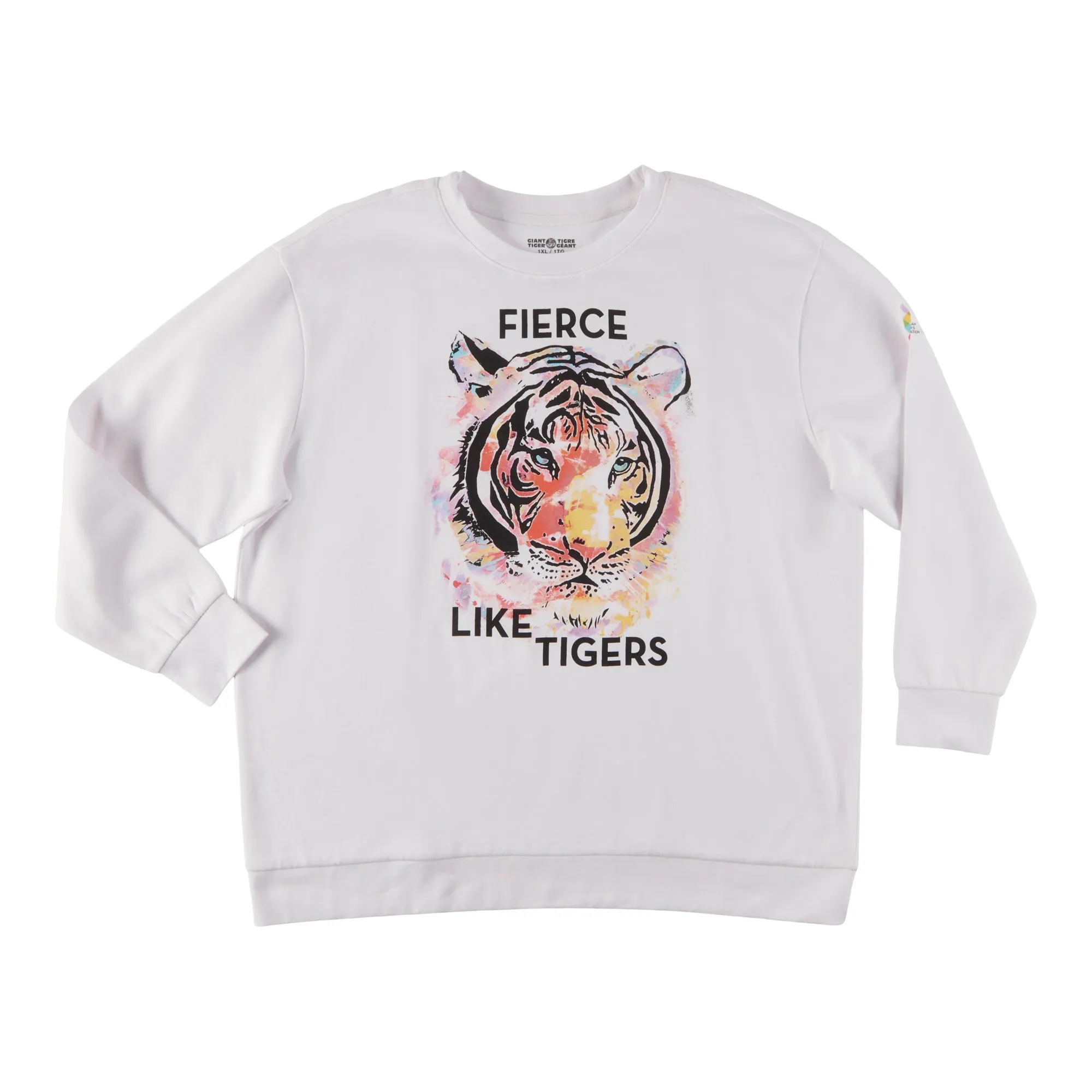 Women's Plus International Women's Day Fleece Pullover, English sold by Giant Tiger