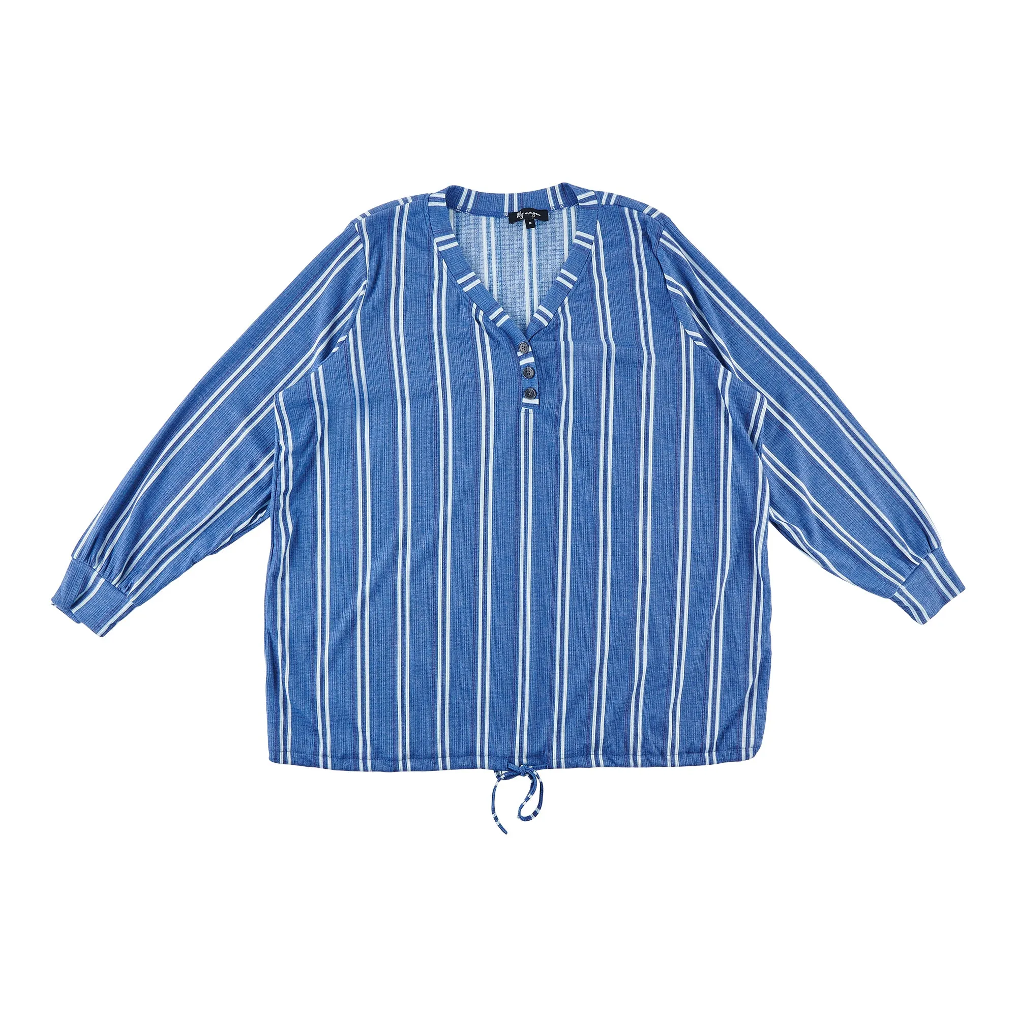 lily morgan Women's Plus V-Neck Tie-Front Blouse sold by Giant Tiger