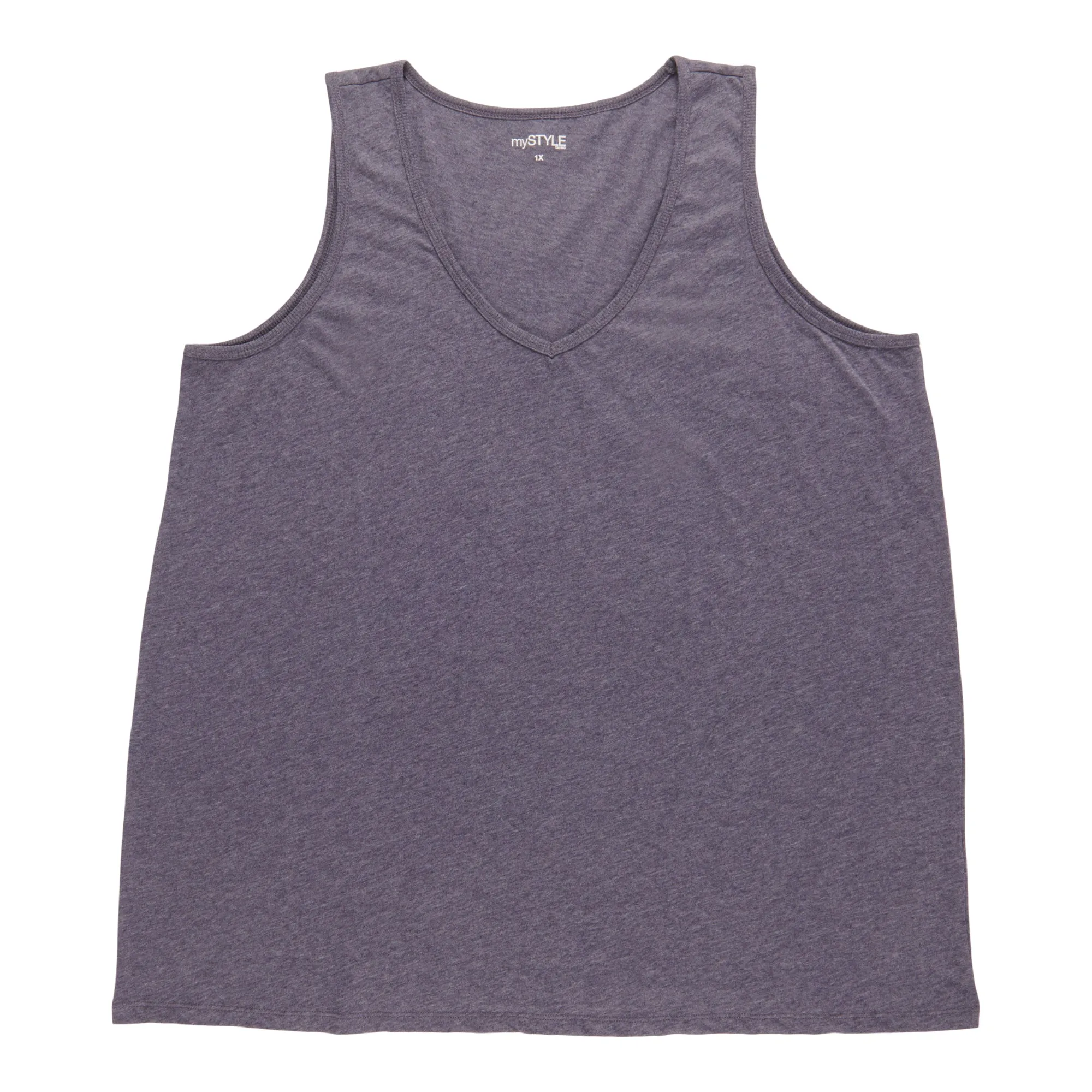 mySTYLE Women's Plus Ribbed V-Neck Tank Top sold by Giant Tiger product image thumbnail 2