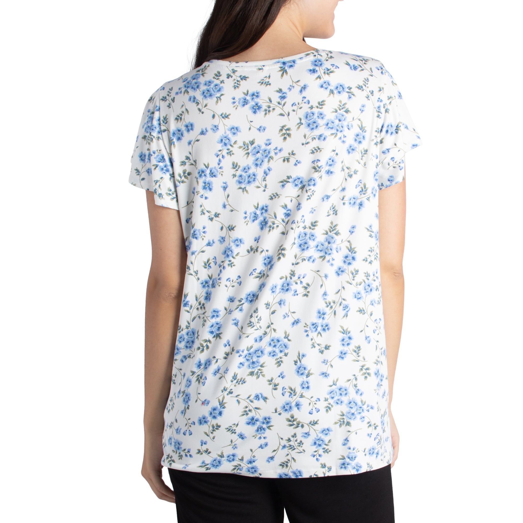 Women's Printed Sleeveless Round Neck Top with Tie Front sold by Giant Tiger product image thumbnail 2