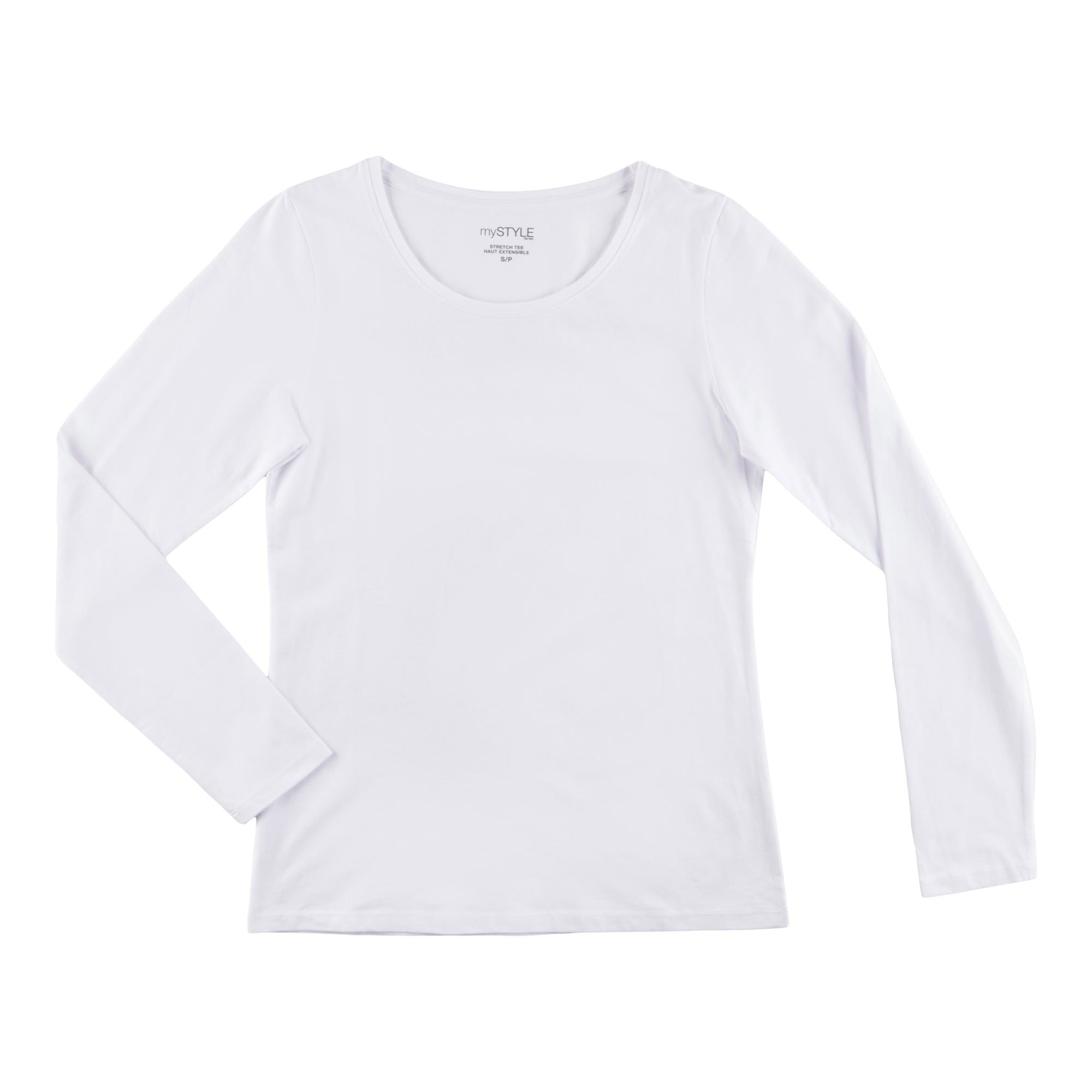 mySTYLE Women's Seasonal Neutral Long Sleeve Scoop Neck Stretch Tee sold by Giant Tiger product image thumbnail 3
