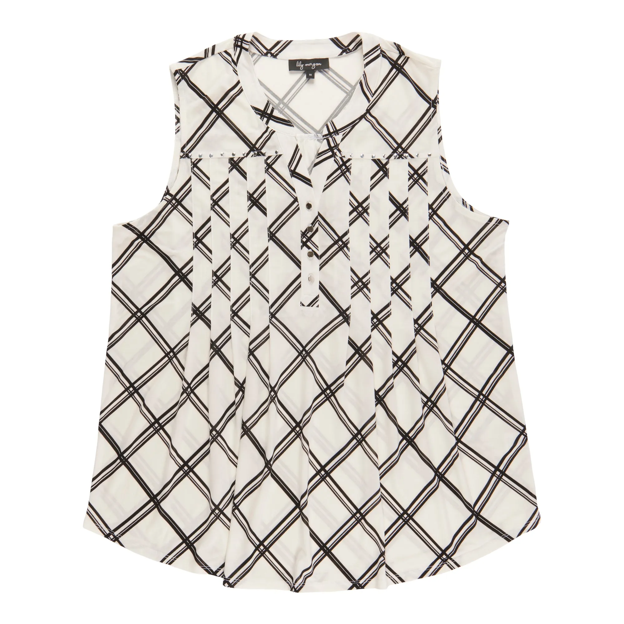 lily morgan Women's Plus Printed Sleeveless Top sold by Giant Tiger product image thumbnail 4