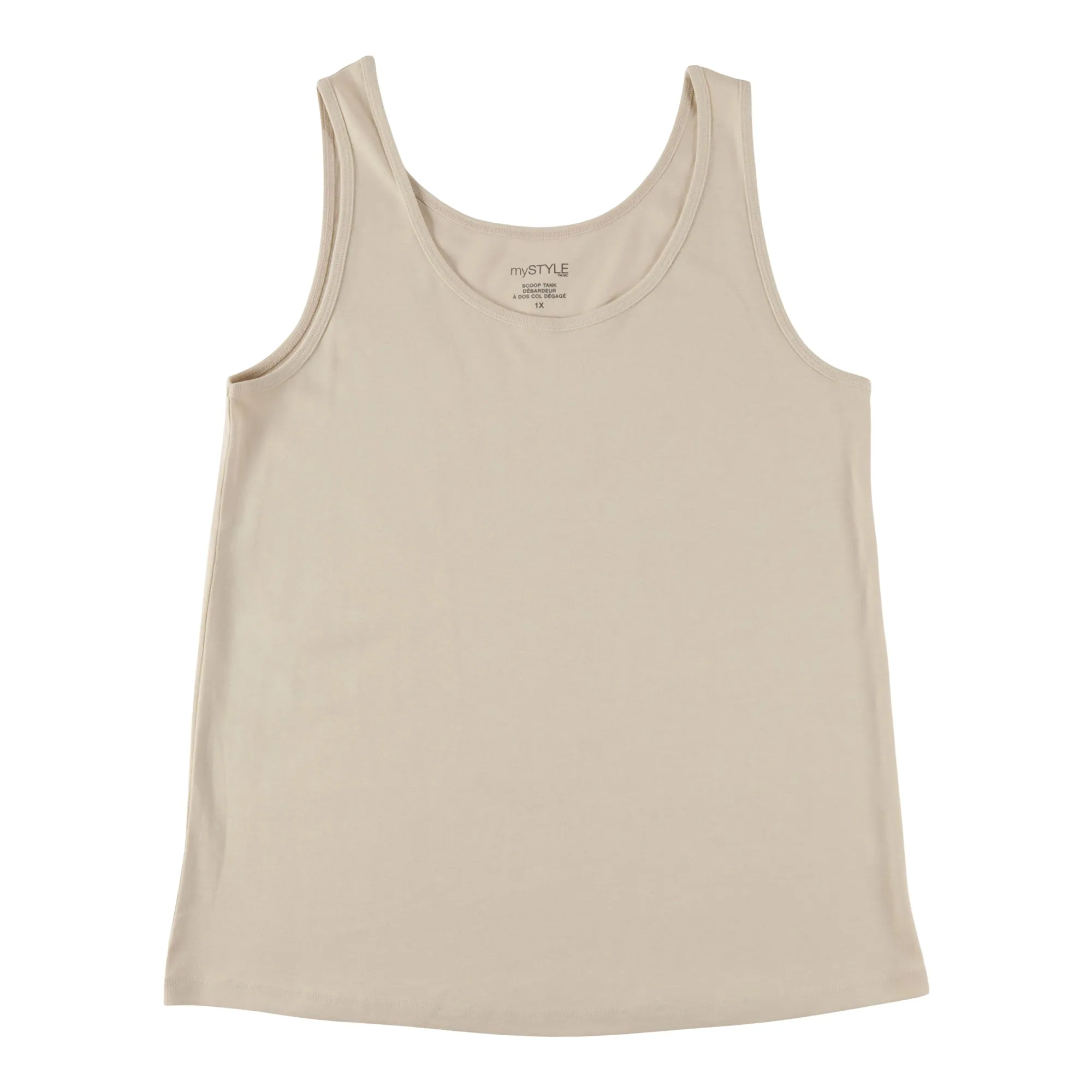 mySTYLE Women's Plus Seasonal Ribbed Scoop Neck Tank Top sold by Giant Tiger product image thumbnail 2