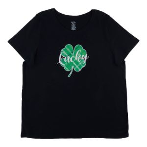 Women's Plus St. Patrick's Day Round Neck T-Shirt sold by Giant Tiger