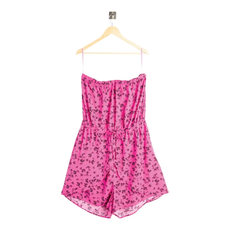 lily morgan Women's Plus Floral Romper sold by Giant Tiger