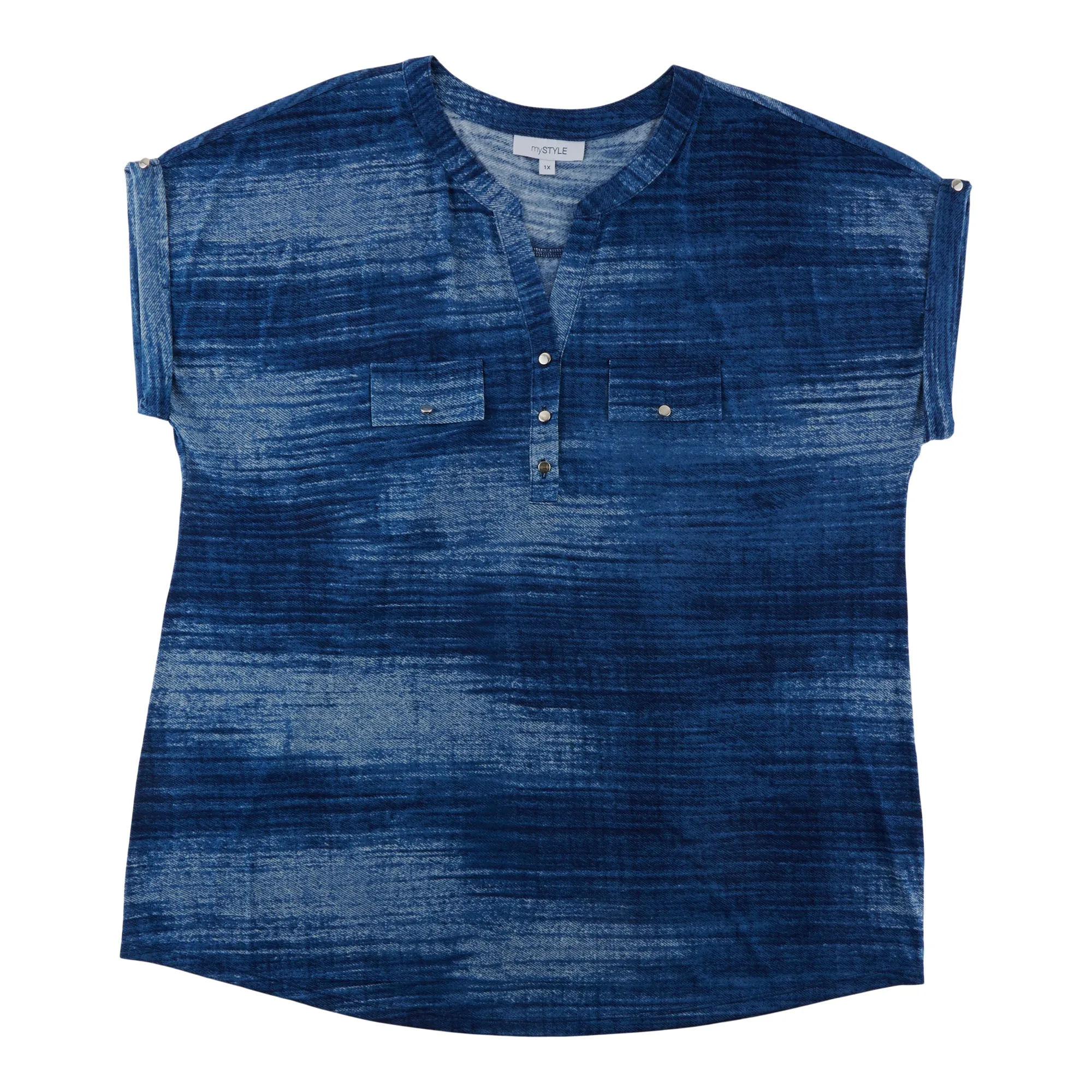 mySTYLE Women's Plus Street Smart Short Sleeve Top sold by Giant Tiger product image thumbnail 3