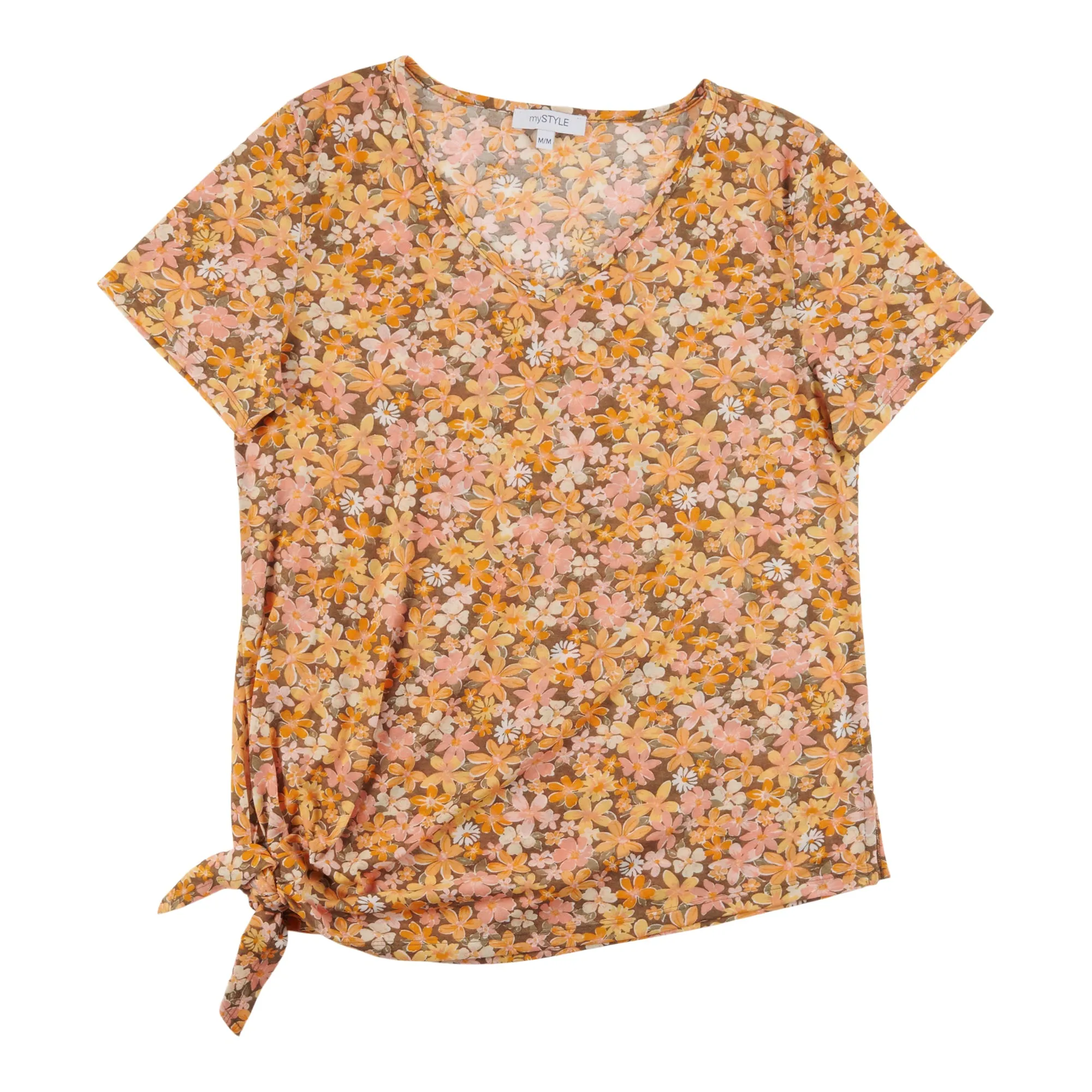 mySTYLE Women's Cool Comfort Printed T-Shirt with Side Tie sold by Giant Tiger product image thumbnail 2