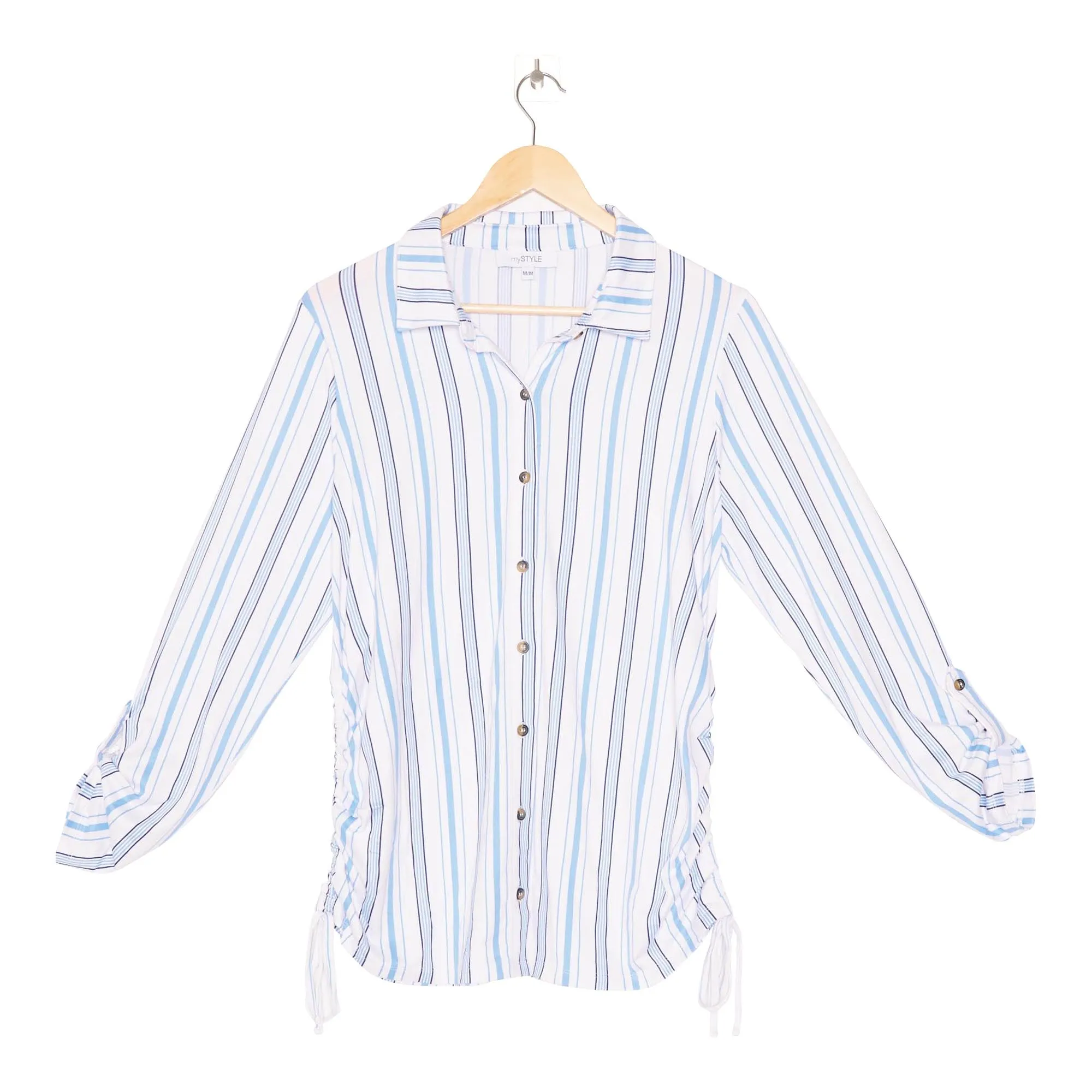 mySTYLE Women's Pretty Casual Long Sleeve Printed Top with Side Ruching sold by Giant Tiger product image thumbnail 3