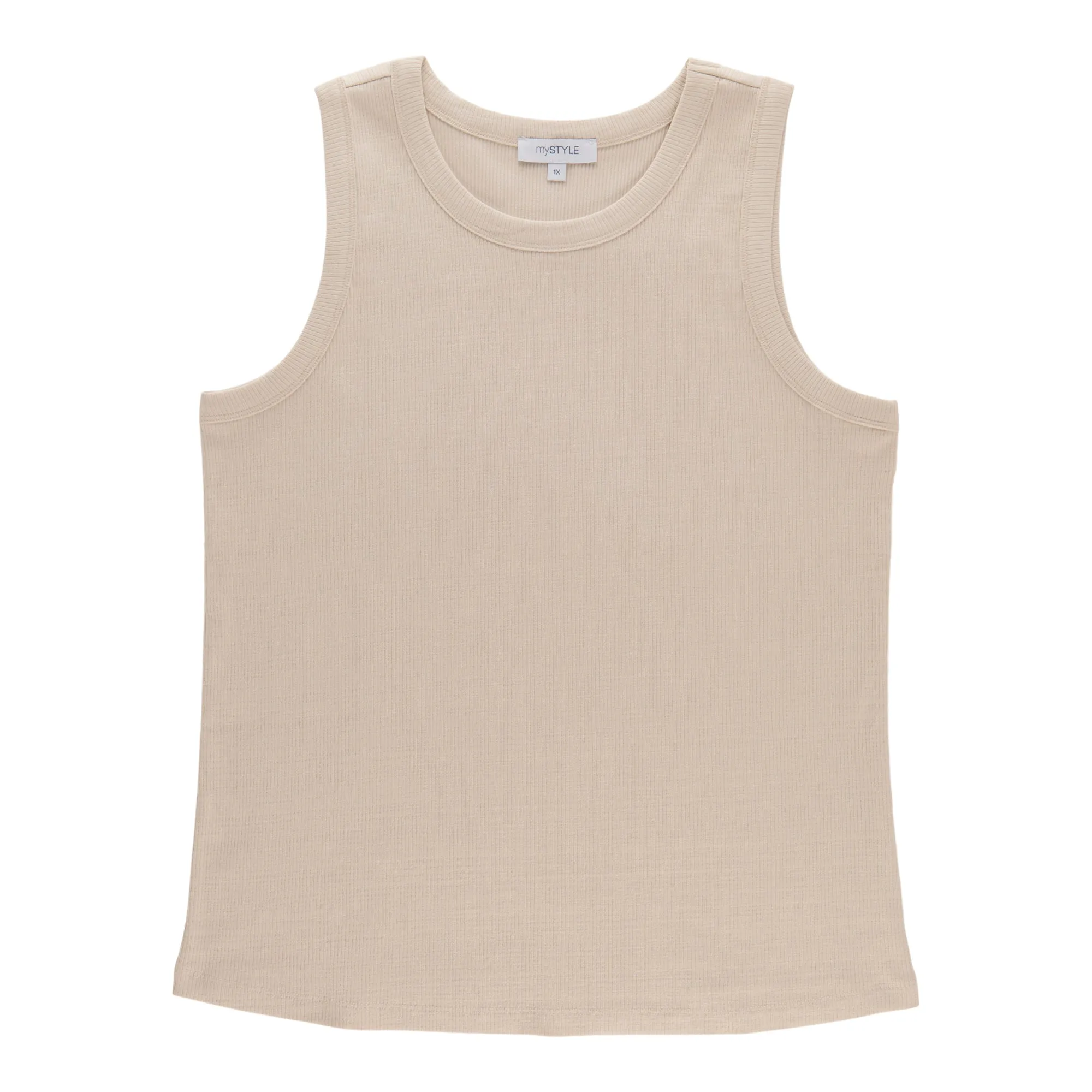 mySTYLE Women's Plus Crew Neck Ribbed Tank Top sold by Giant Tiger