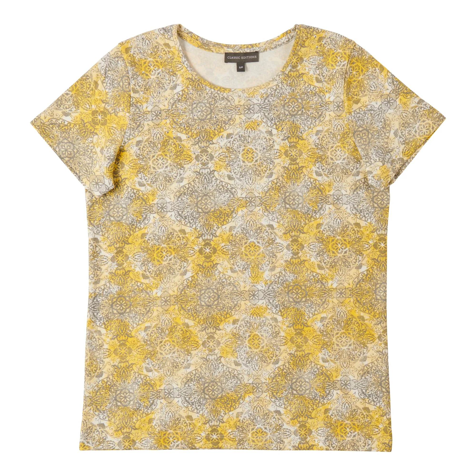 Classic Editions Women's Classic Style Short Sleeve Top with Studs sold by Giant Tiger product image thumbnail 3