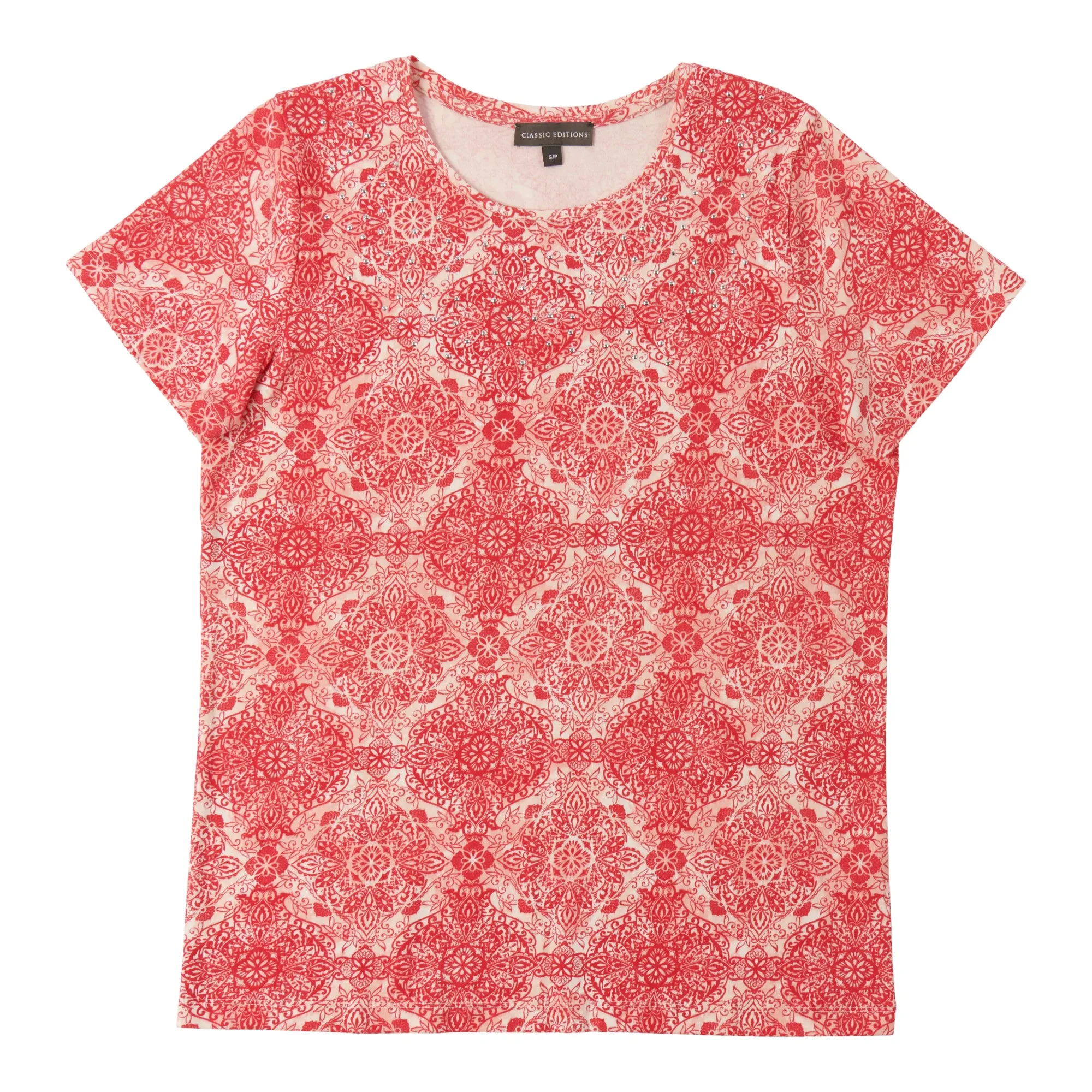 Classic Editions Women's Classic Style Short Sleeve Top with Studs sold by Giant Tiger product image thumbnail 2