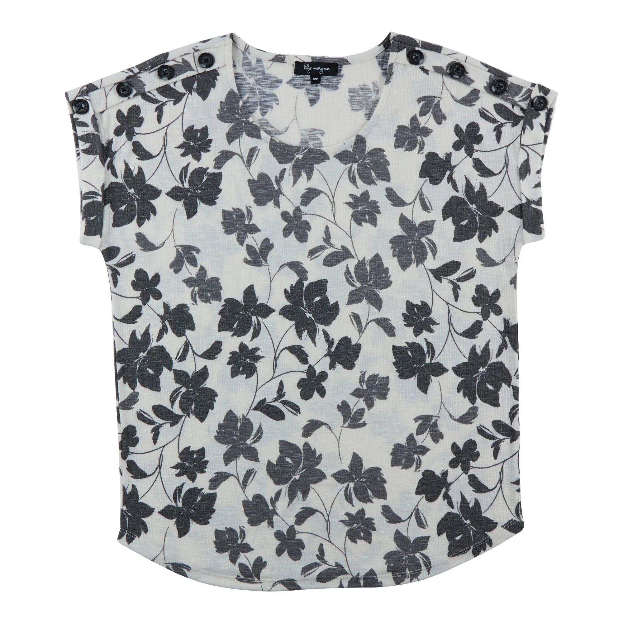 lily morgan Women's Printed Blouse with Button Detail sold by Giant Tiger product image thumbnail 4