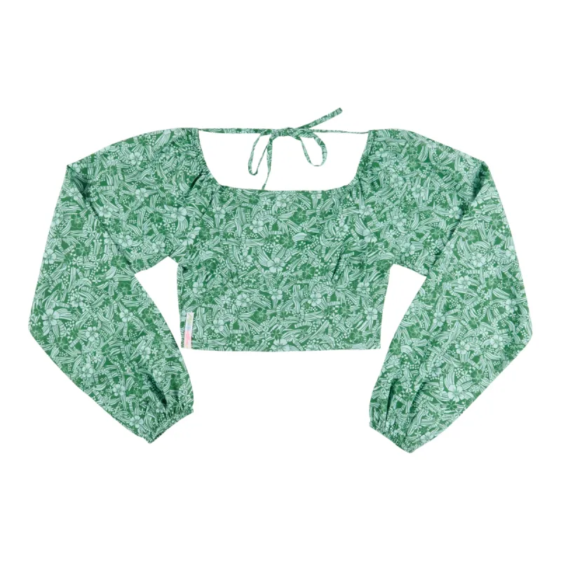 Women's Printed Maui & Son Long Sleeve Top with Back-Tie sold by Giant Tiger