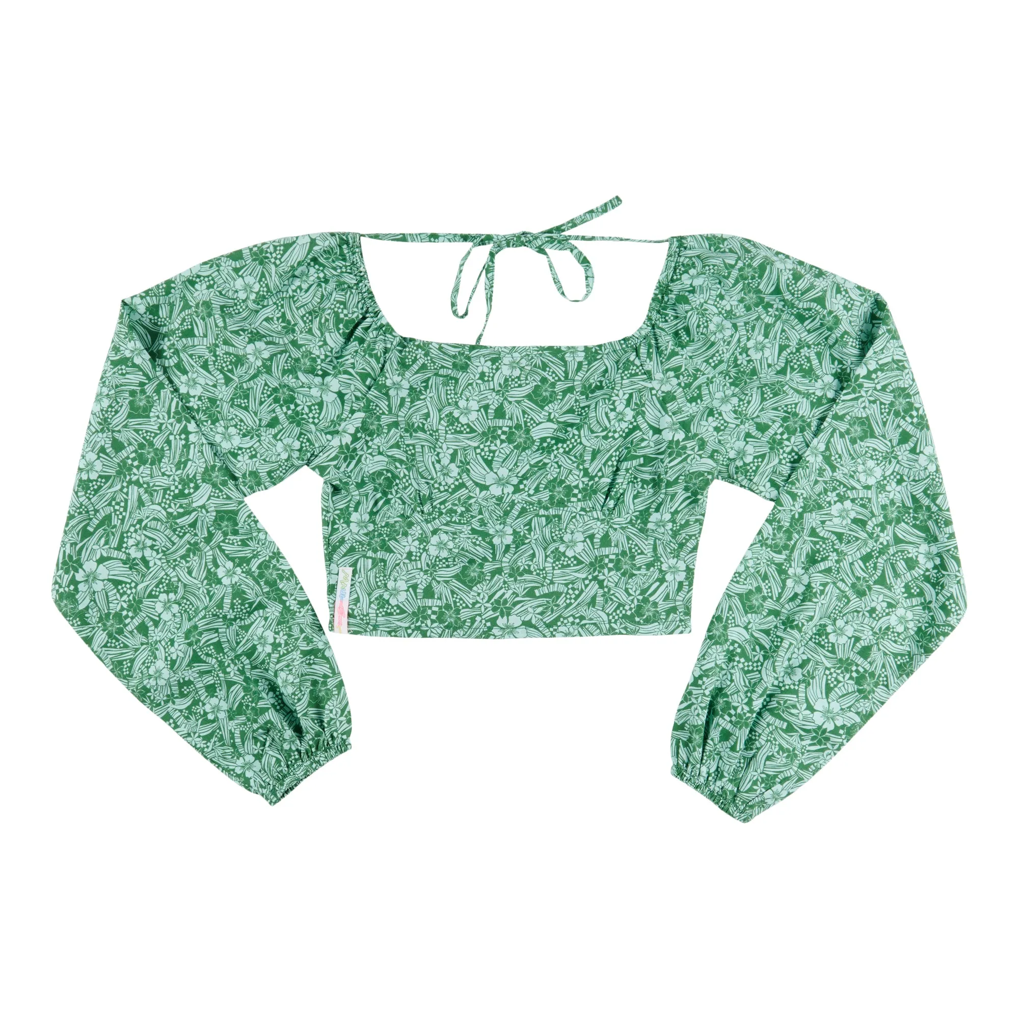 Women's Printed Maui & Son Long Sleeve Top with Back-Tie sold by Giant Tiger