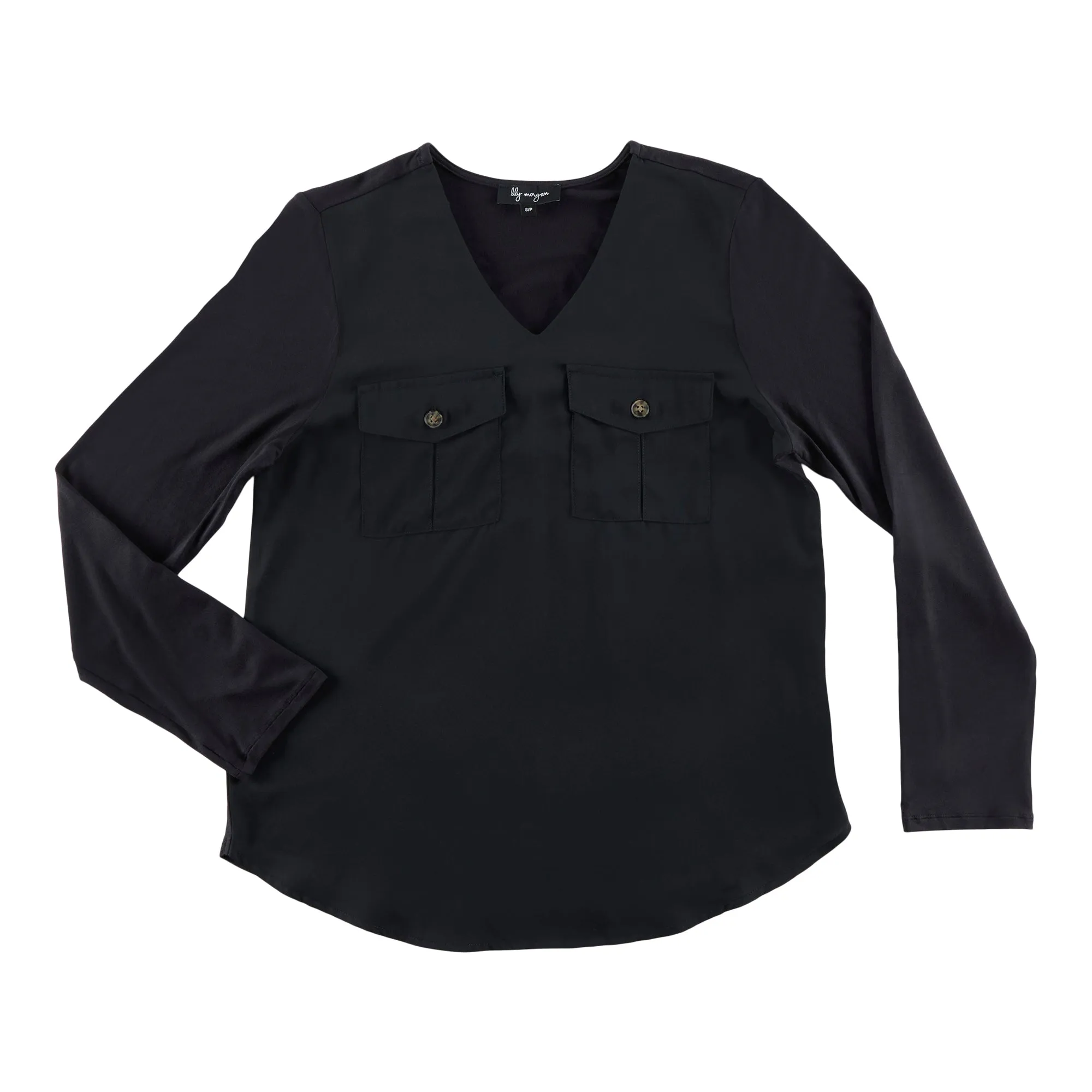 lily morgan Women's V-Neck Long Sleeve Blouse sold by Giant Tiger