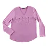 lily morgan Women's V-Neck Long Sleeve Blouse sold by Giant Tiger