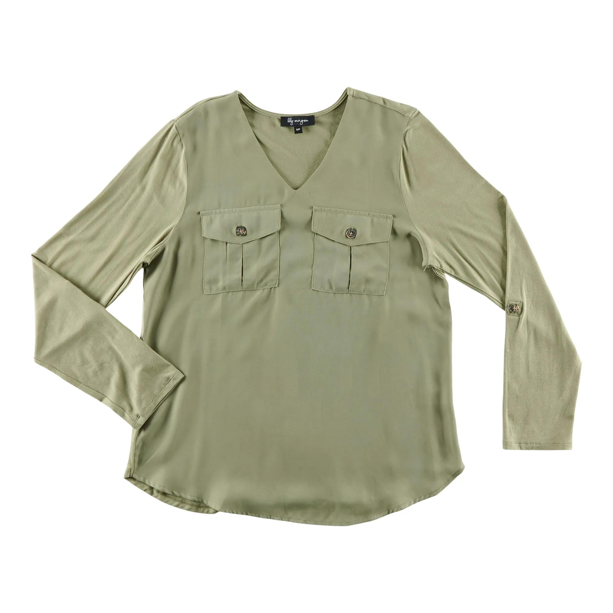 lily morgan Women's V-Neck Long Sleeve Blouse sold by Giant Tiger product image thumbnail 2