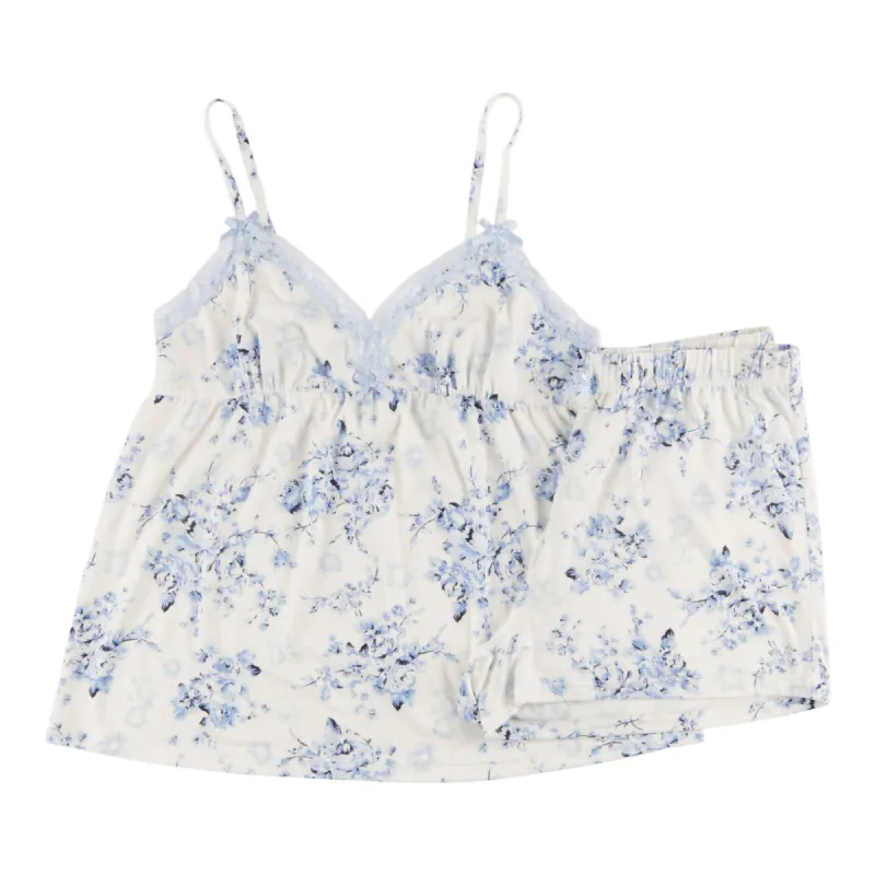 Carisma Women's Simply Dreaming Peachy Lace Trim PJ Boxer Set, 2-Piece sold by Giant Tiger