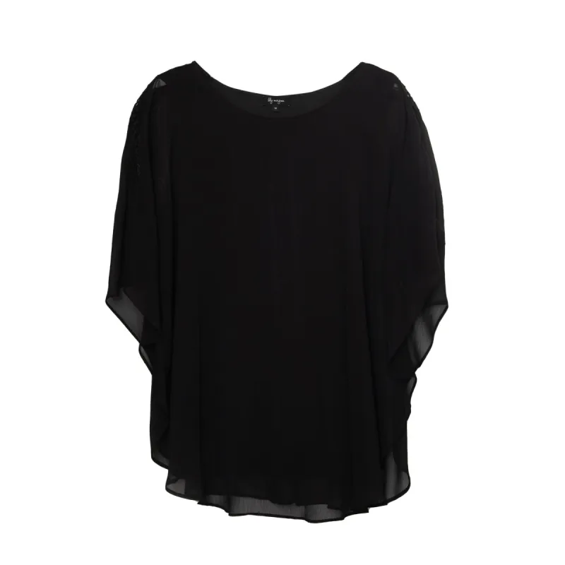 lily morgan Women's Plus Solid Overlay Blouse sold by Giant Tiger