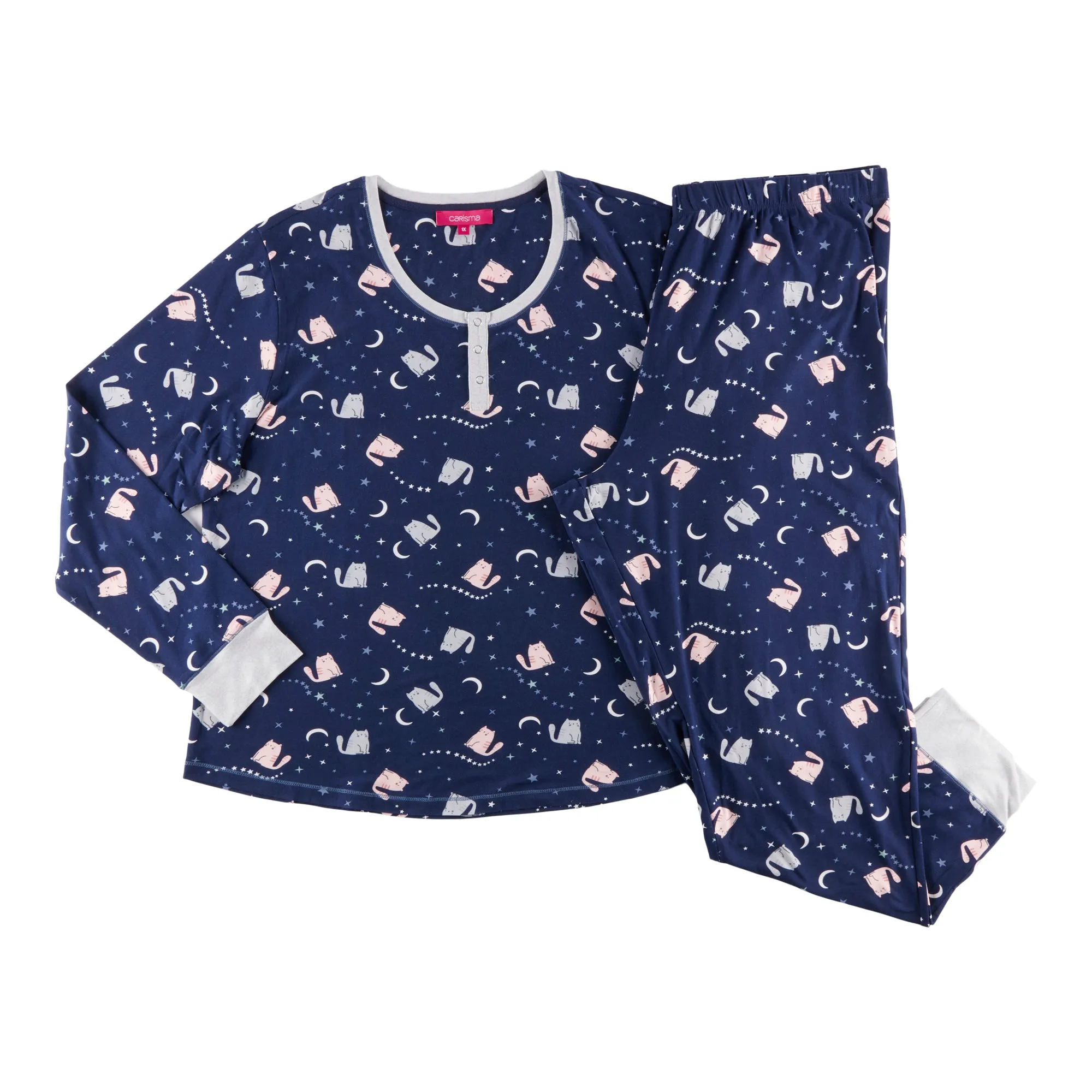 Carisma Women's Plus Autumn Dusk Peachy All-Over Print Jogger Set, 2-pieces sold by Giant Tiger