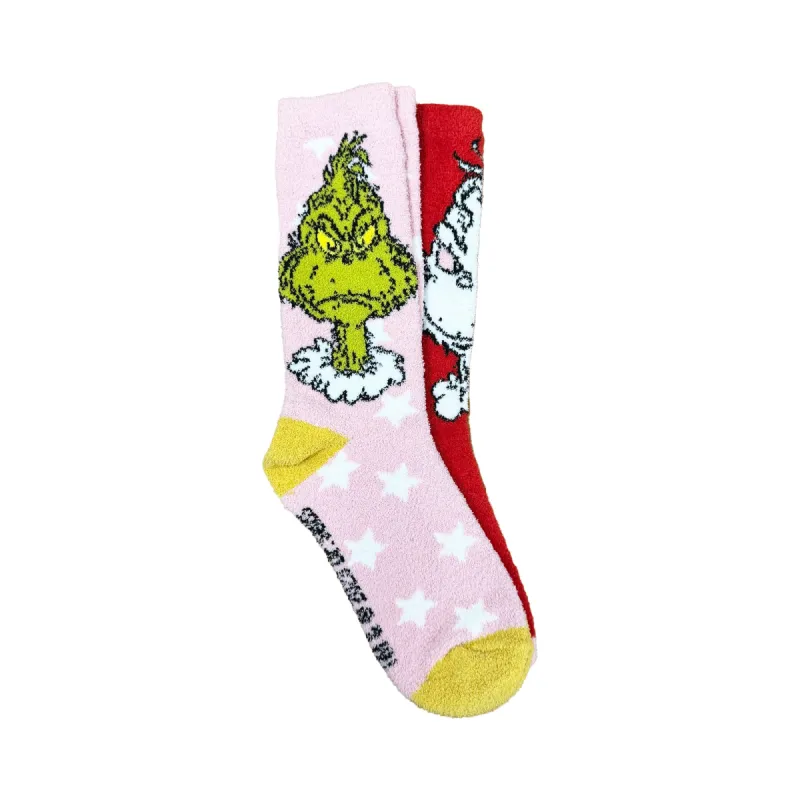 The Grinch Women's Licensed Cozy Socks, 2-Pack sold by Giant Tiger