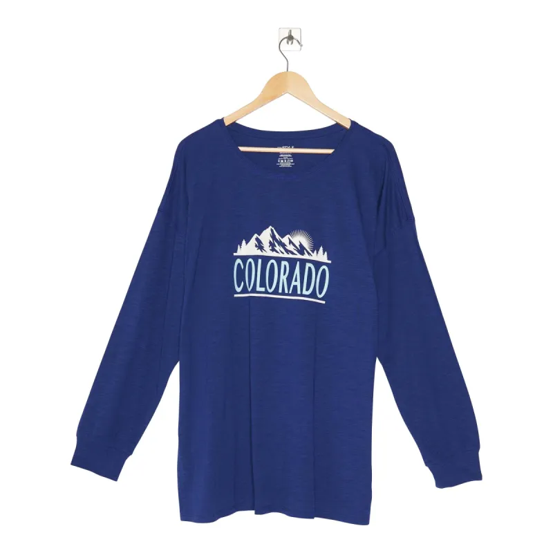 mySTYLE Women's Plus North Country Screen Printed Long Sleeve Slub Tee sold by Giant Tiger