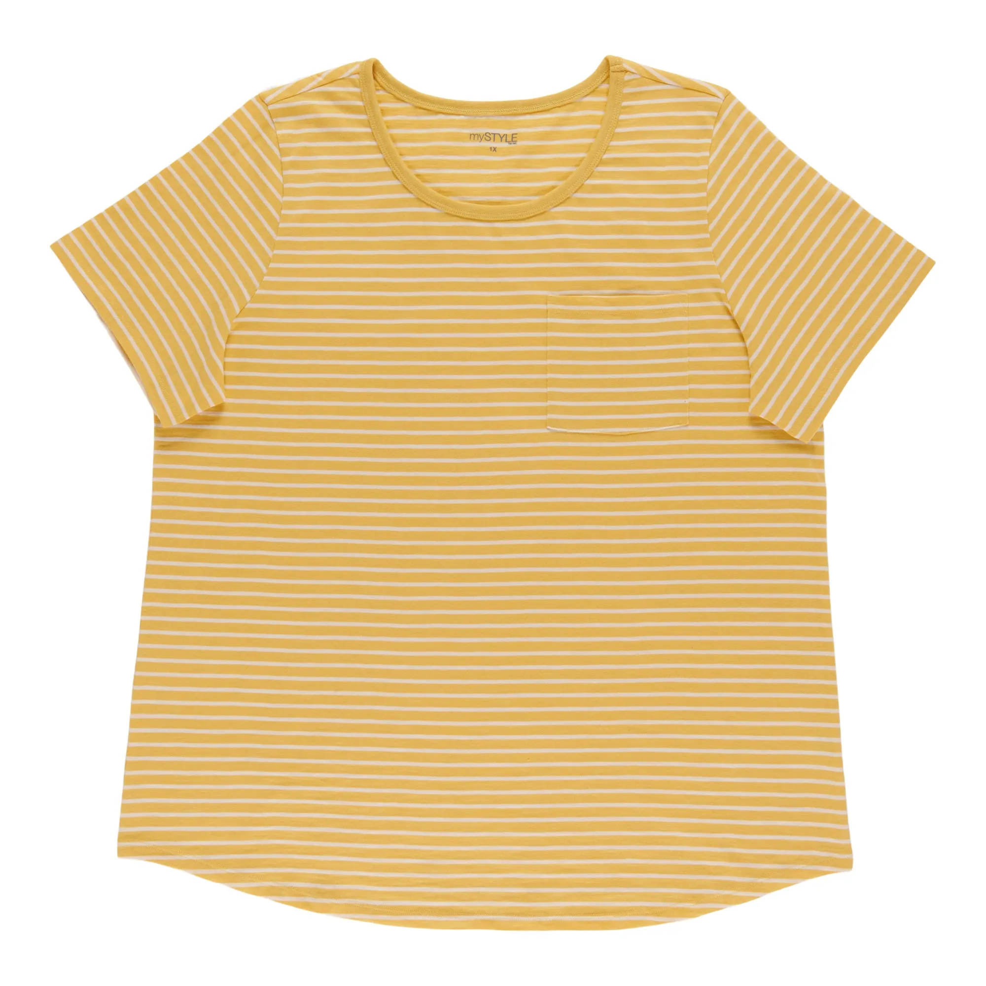 mySTYLE Women's Plus Striped T-Shirt sold by Giant Tiger product image thumbnail 2