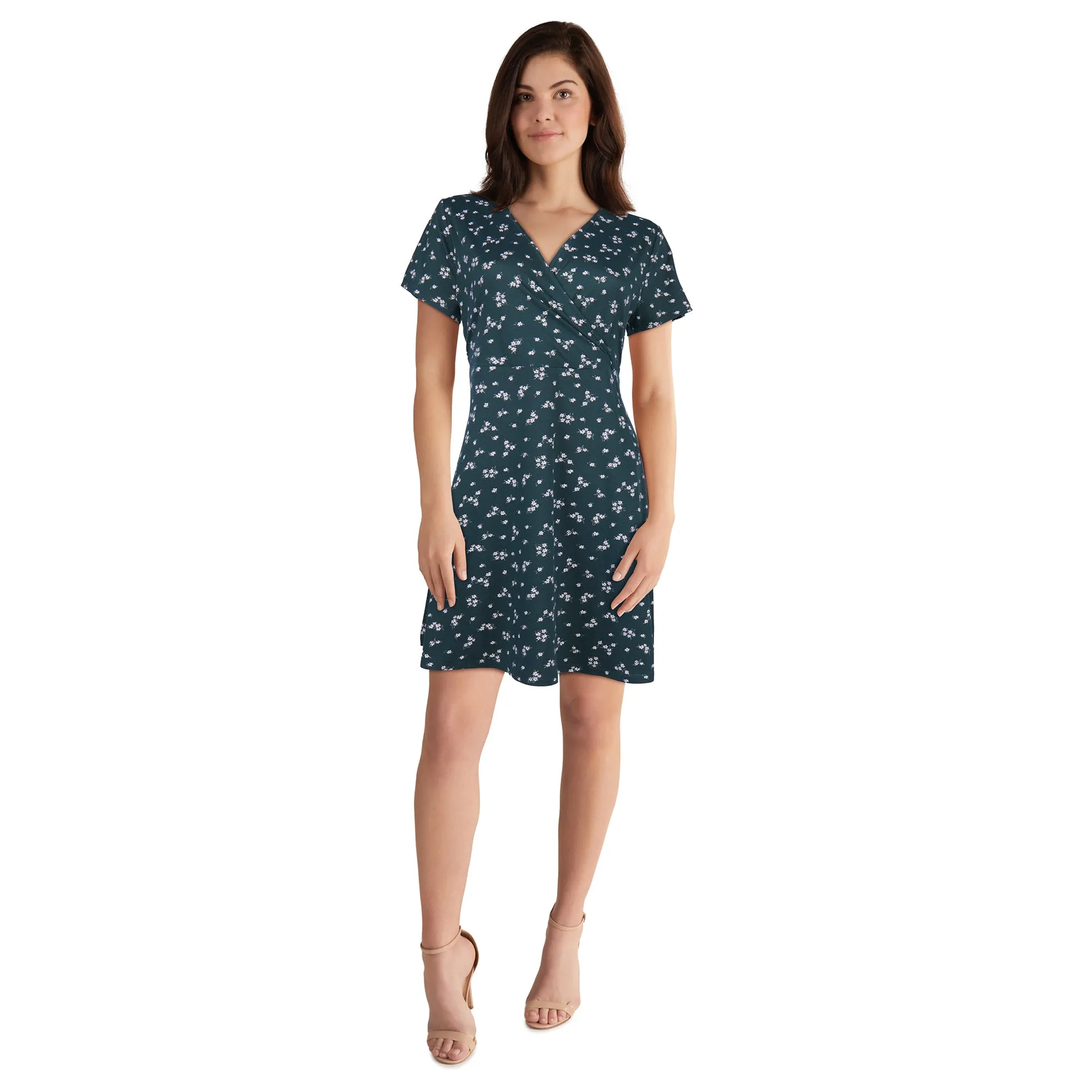 Women's Short Sleeve Wrap Skater Dress sold by Giant Tiger product image thumbnail 4