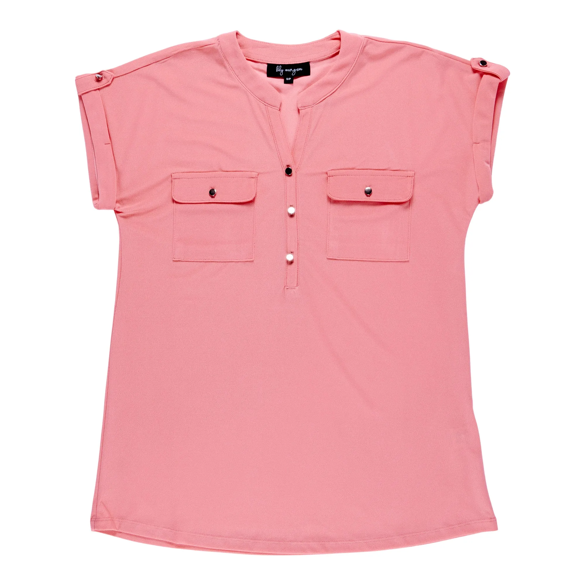 lily morgan Women's Tropical Cap Sleeve Solid Top sold by Giant Tiger product image thumbnail 4