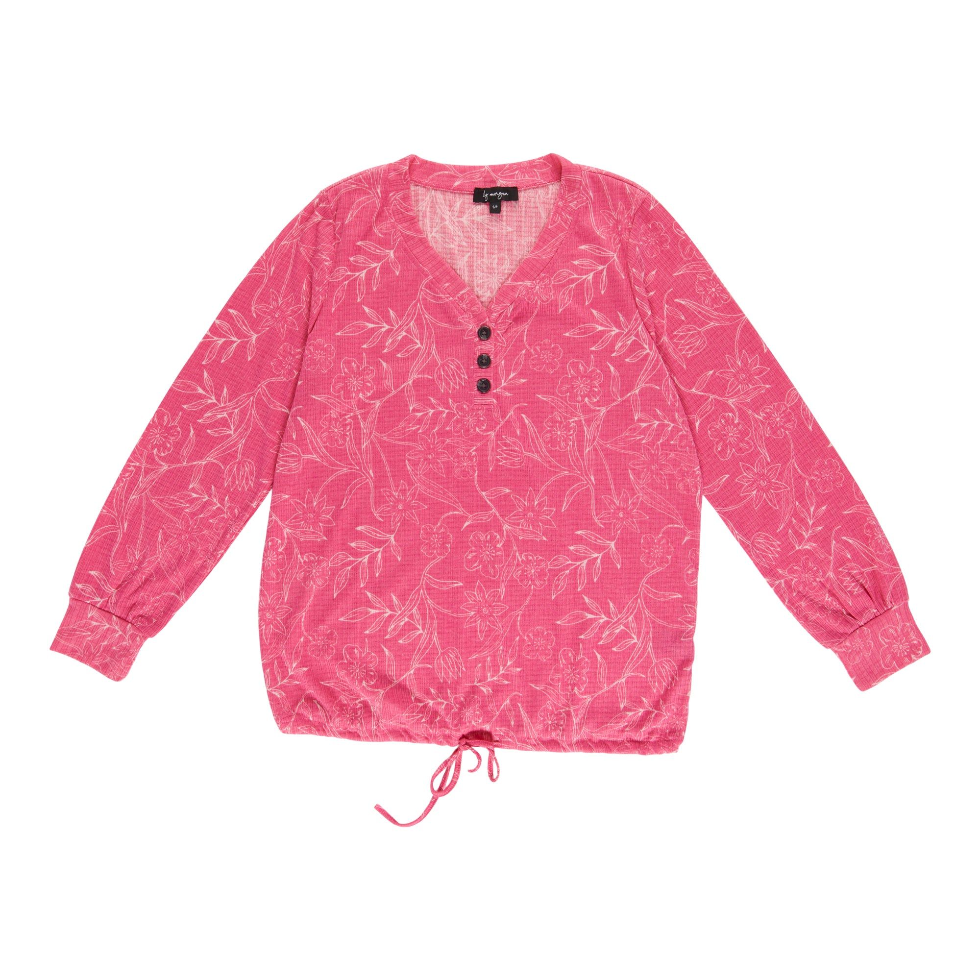 lily morgan Women's Ribbed V-Neck Blouse with Tie Front sold by Giant Tiger product image thumbnail 3