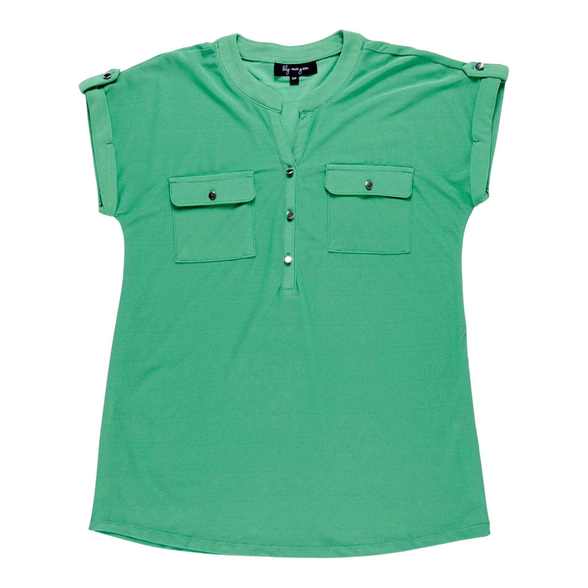 lily morgan Women's Tropical Cap Sleeve Solid Top sold by Giant Tiger product image thumbnail 3