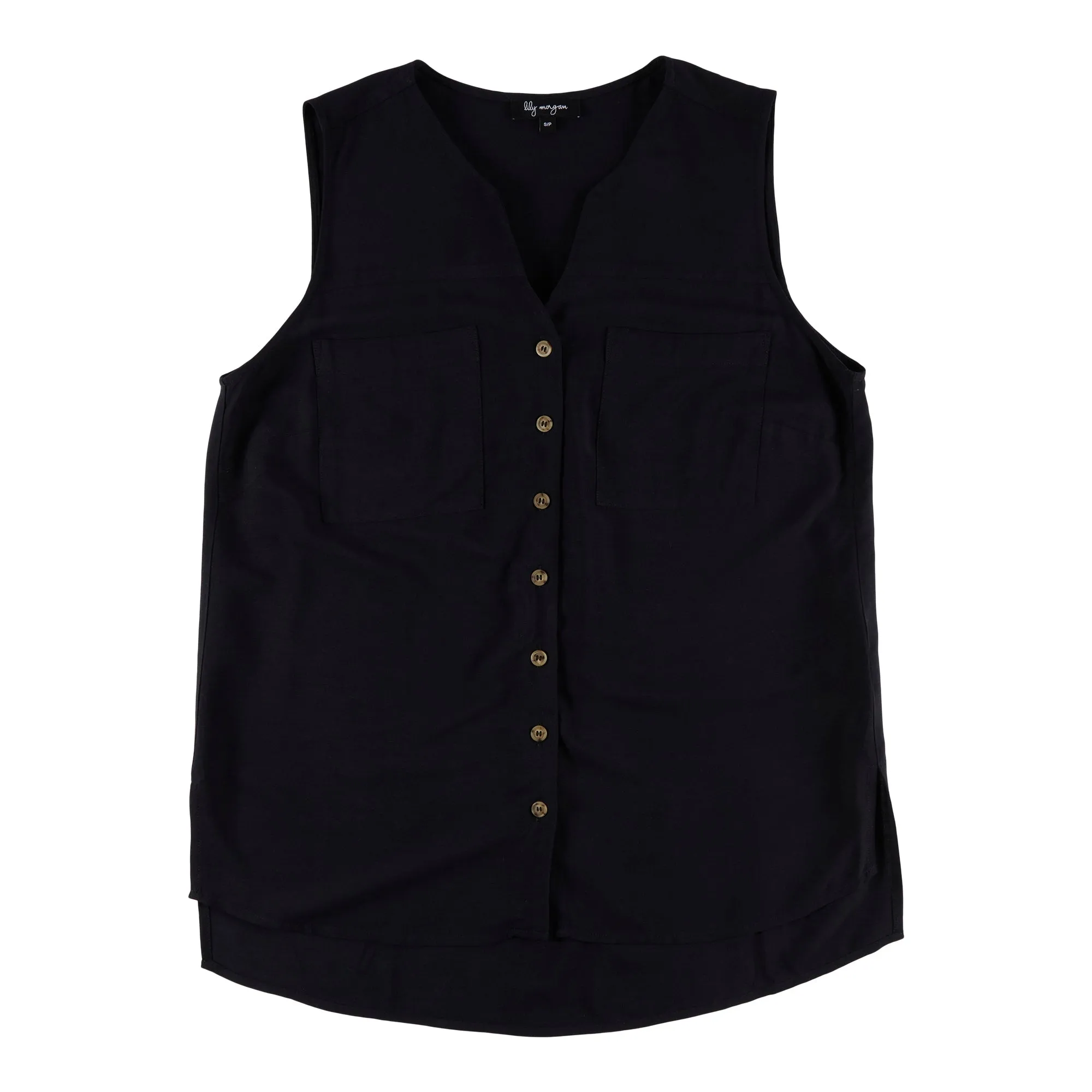 lily morgan Women's Ocean Blues Linen Blouse sold by Giant Tiger