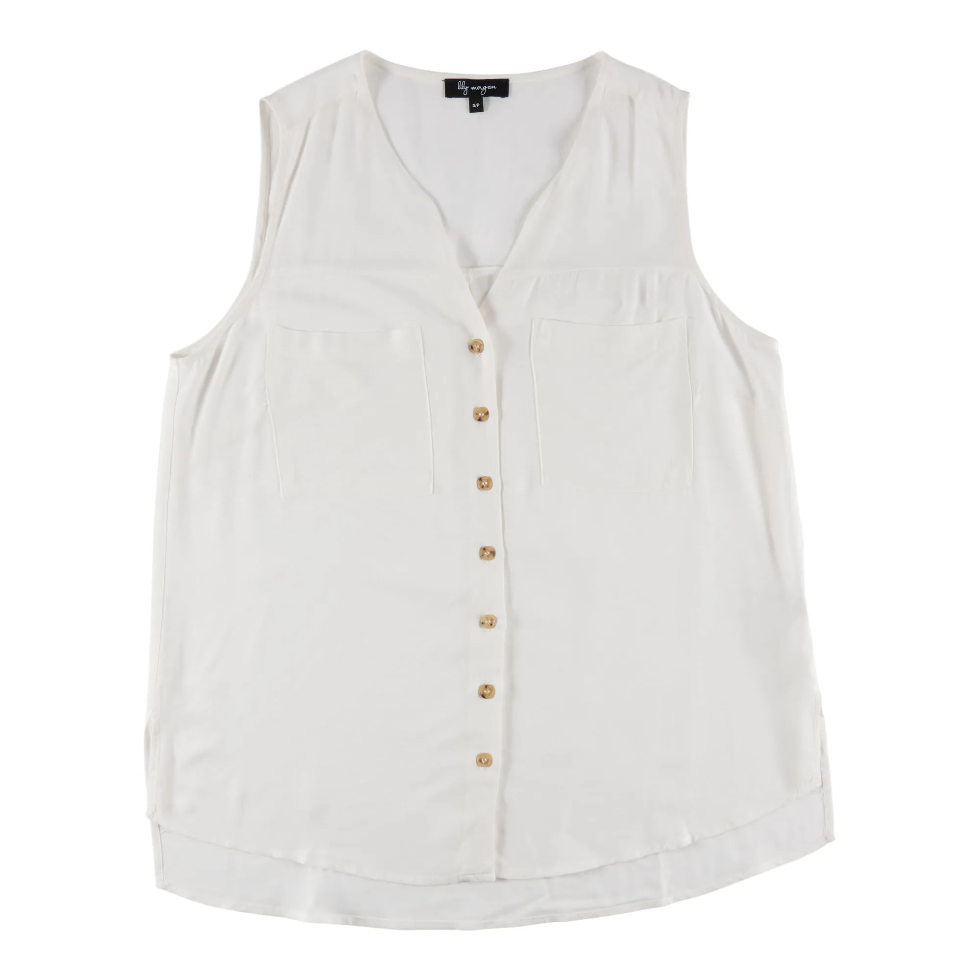 lily morgan Women's Ocean Blues Linen Blouse sold by Giant Tiger product image thumbnail 2