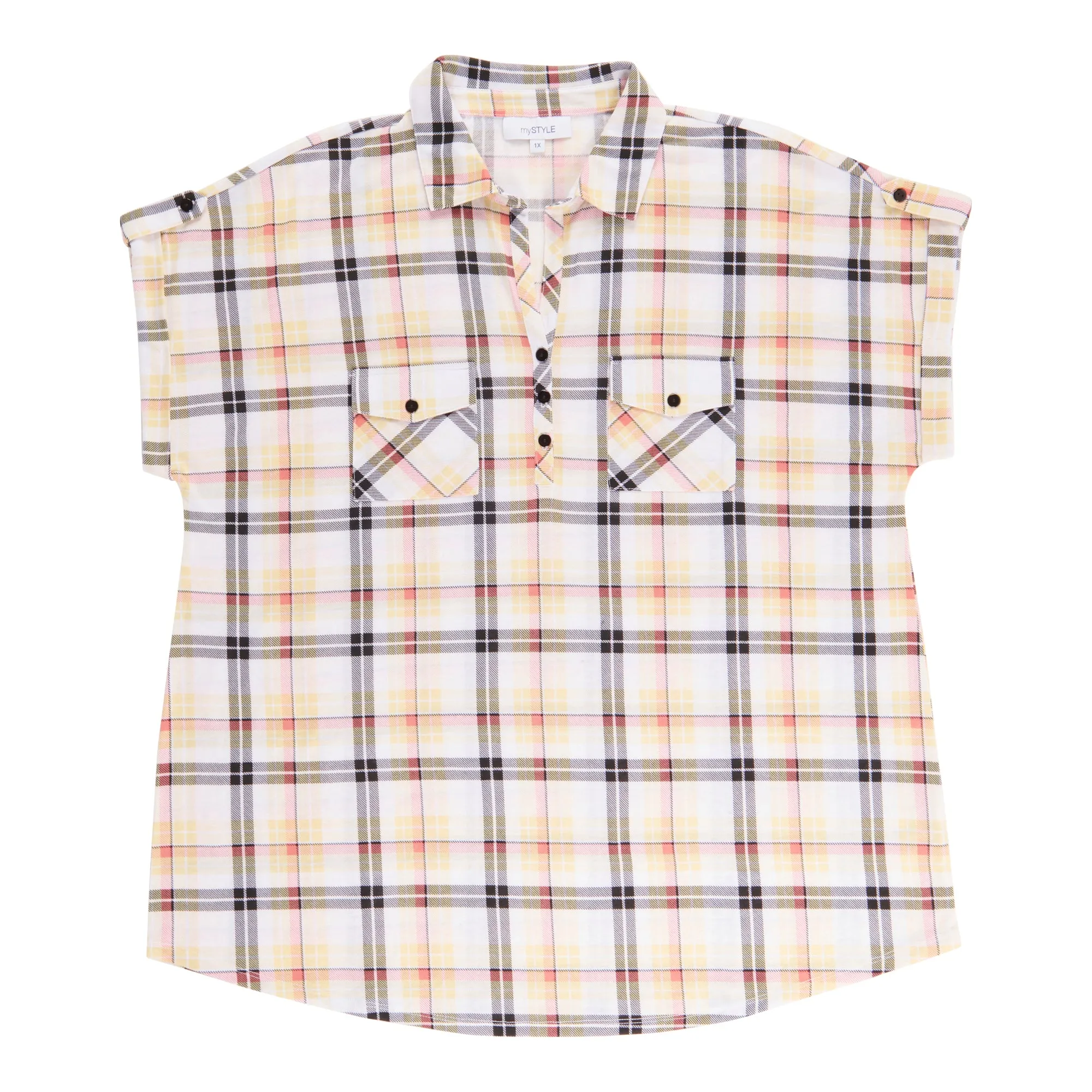 mySTYLE Women's Plus Plaid Knit Tank Top sold by Giant Tiger product image thumbnail 2