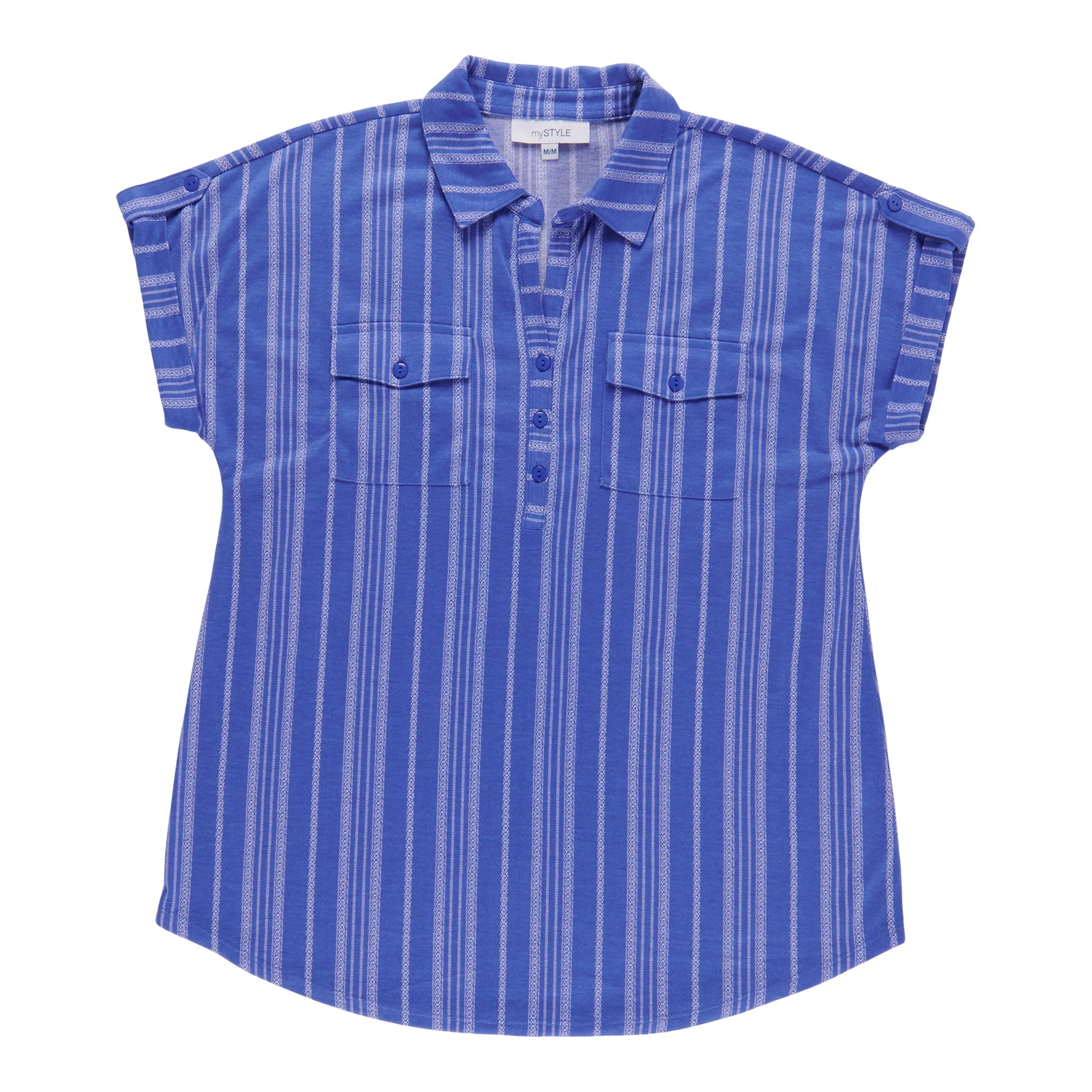 mySTYLE Women's Mykonos Striped Knit Top sold by Giant Tiger