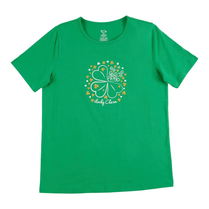 Women's St-Patrick's Day Cotton Short Sleeve T-Shirt sold by Giant Tiger