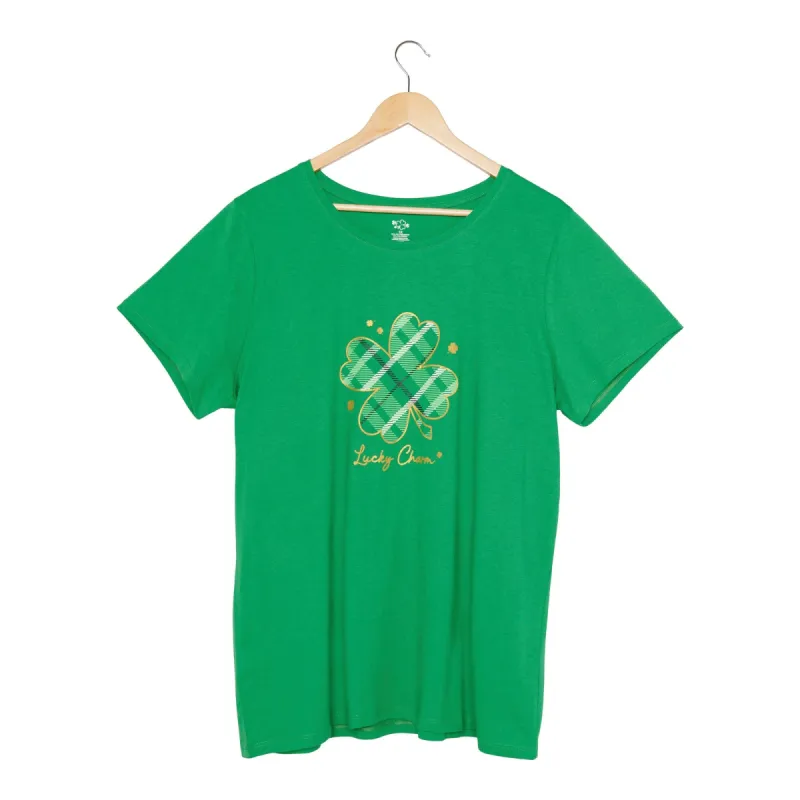 Women's Plus St. Patrick's Day Scoop Neck T-Shirt sold by Giant Tiger