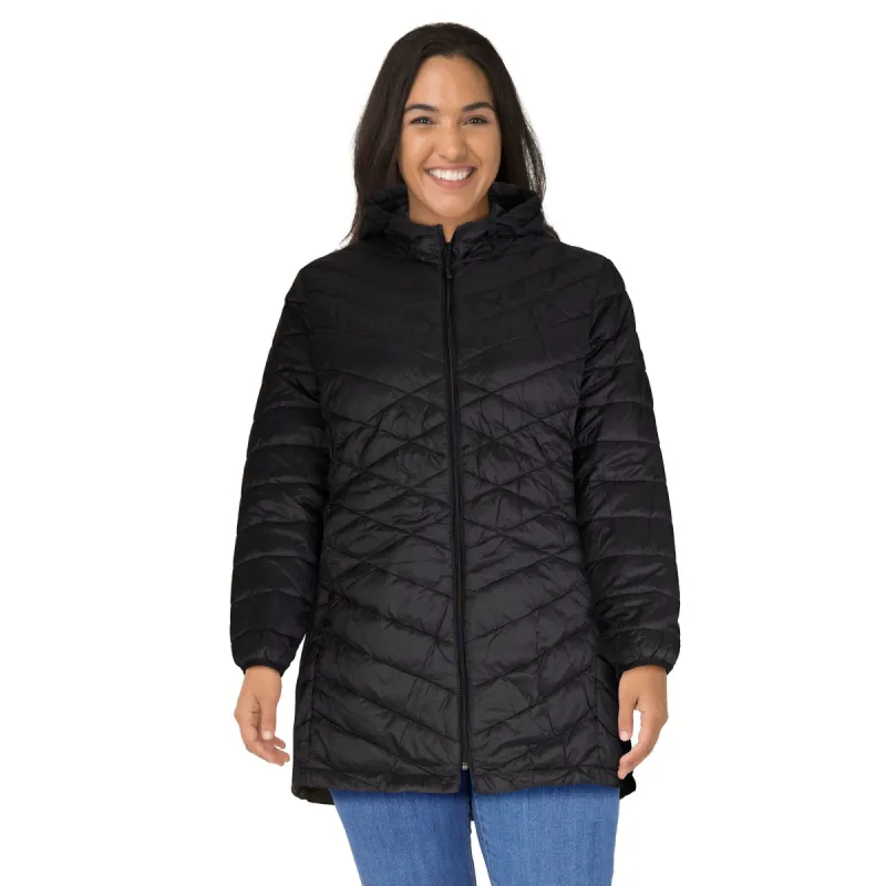 Women's Plus 3/4 Length Puffer Jacket sold by Giant Tiger