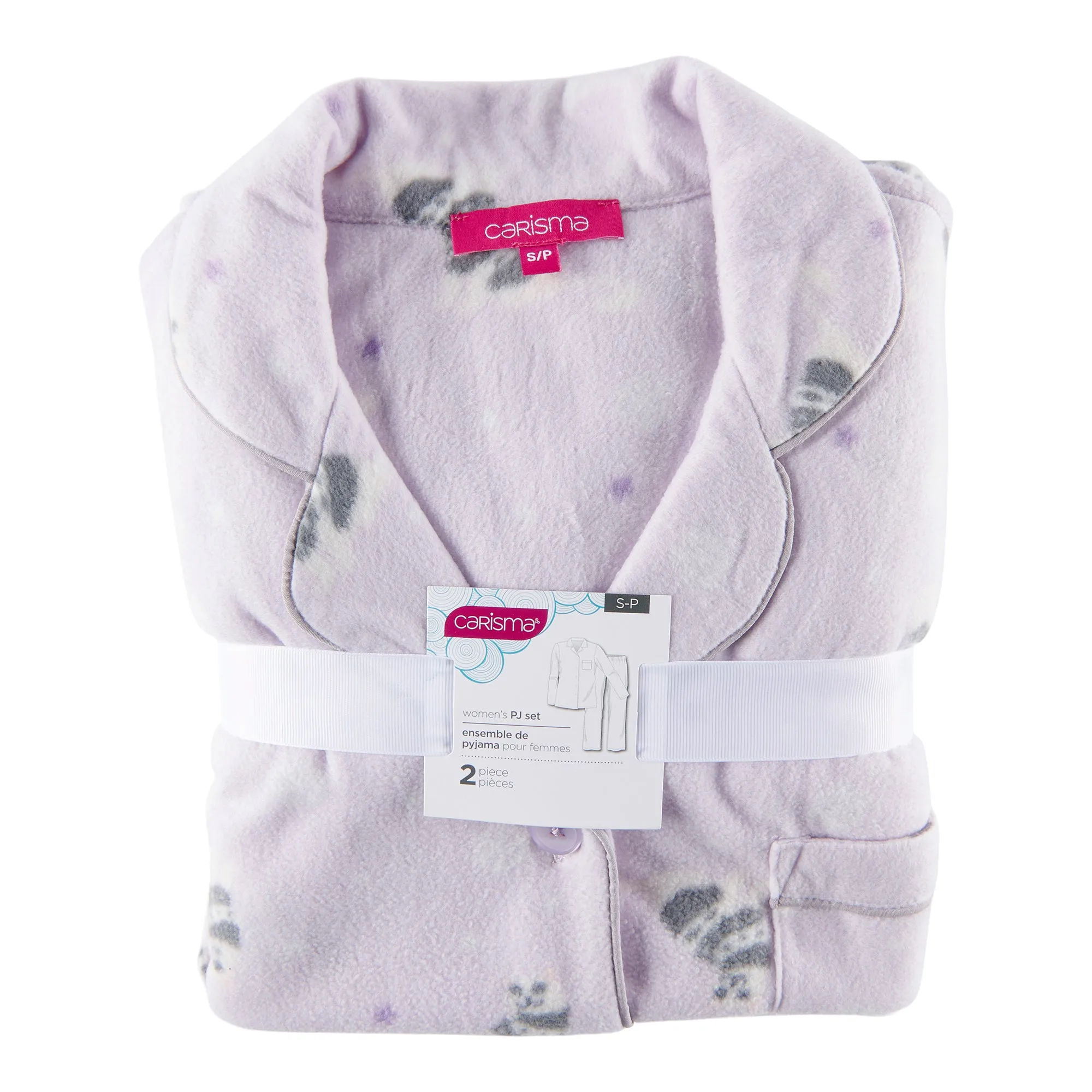 Carisma Women's Elastic Waistband Collard PJ Set, 2-Piece sold by Giant Tiger product image thumbnail 4