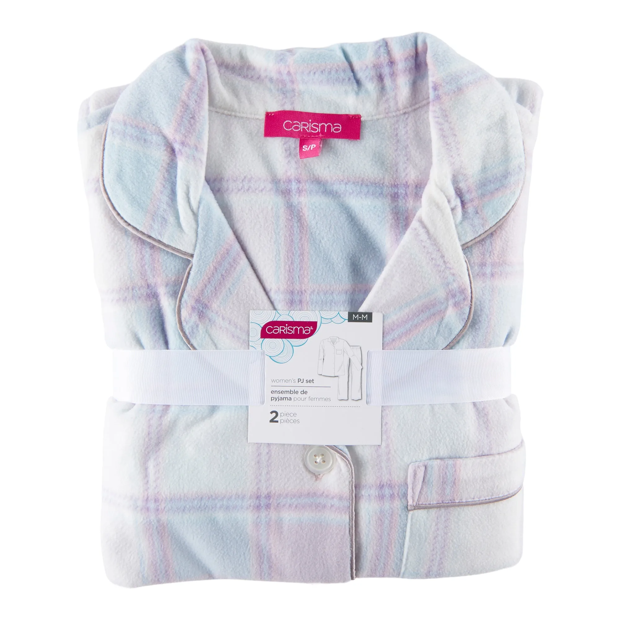 Carisma Women's Elastic Waistband Collard PJ Set, 2-Piece sold by Giant Tiger product image thumbnail 3