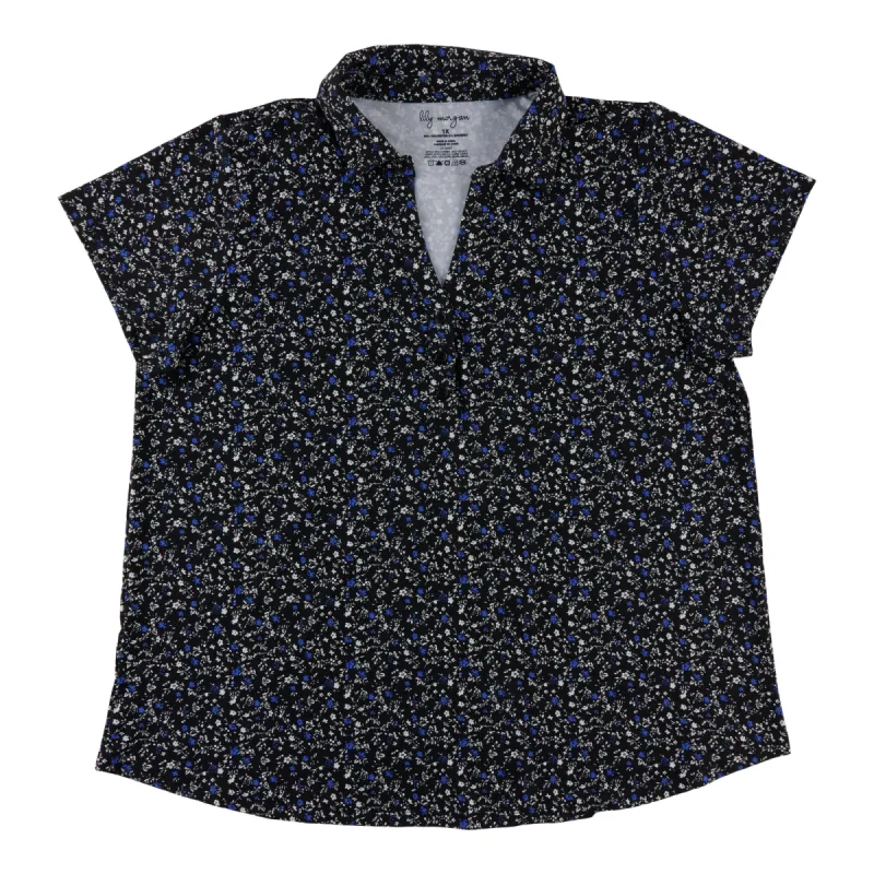 mySTYLE Women's Plus Cap Sleeve Collared Shirt sold by Giant Tiger