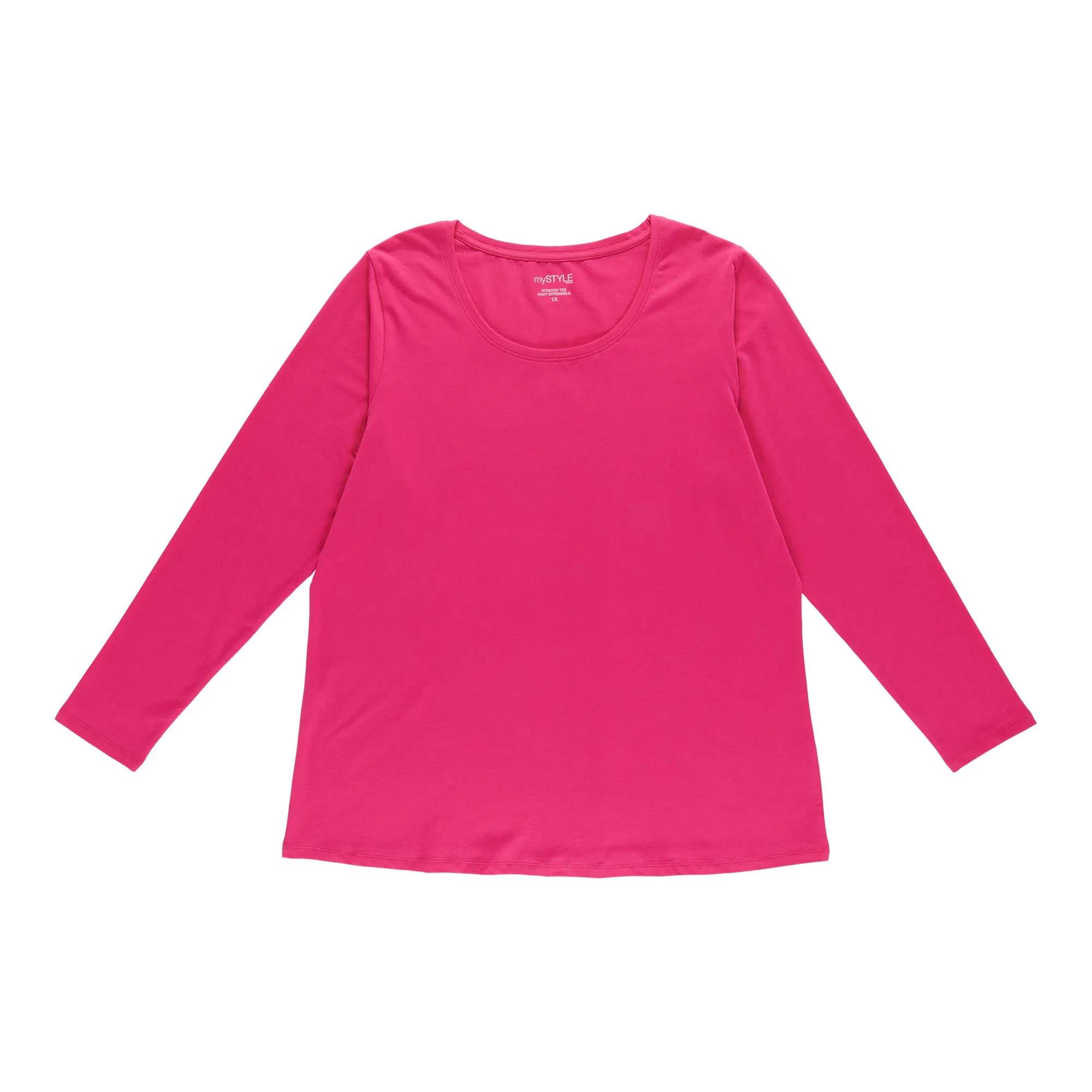 mySTYLE Women's Plus Scooped Neck Blouse sold by Giant Tiger