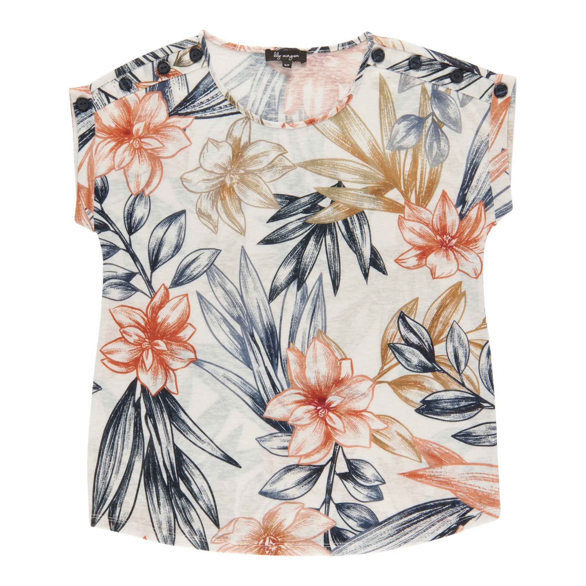 lily morgan Women's Printed Crew Neck Blouse sold by Giant Tiger product image thumbnail 4