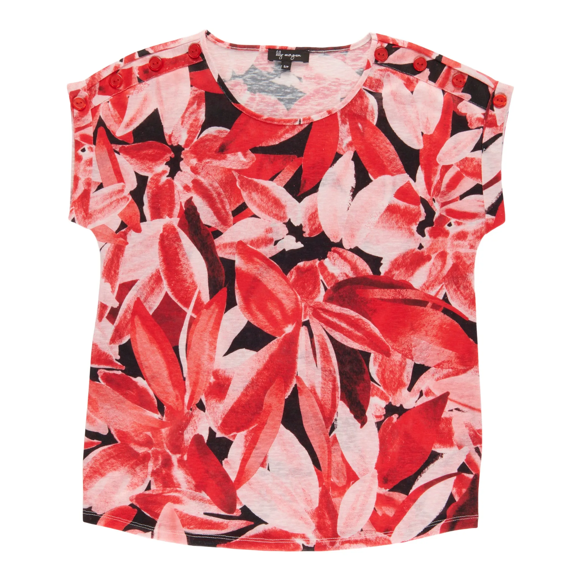 lily morgan Women's Printed Crew Neck Blouse sold by Giant Tiger product image thumbnail 2