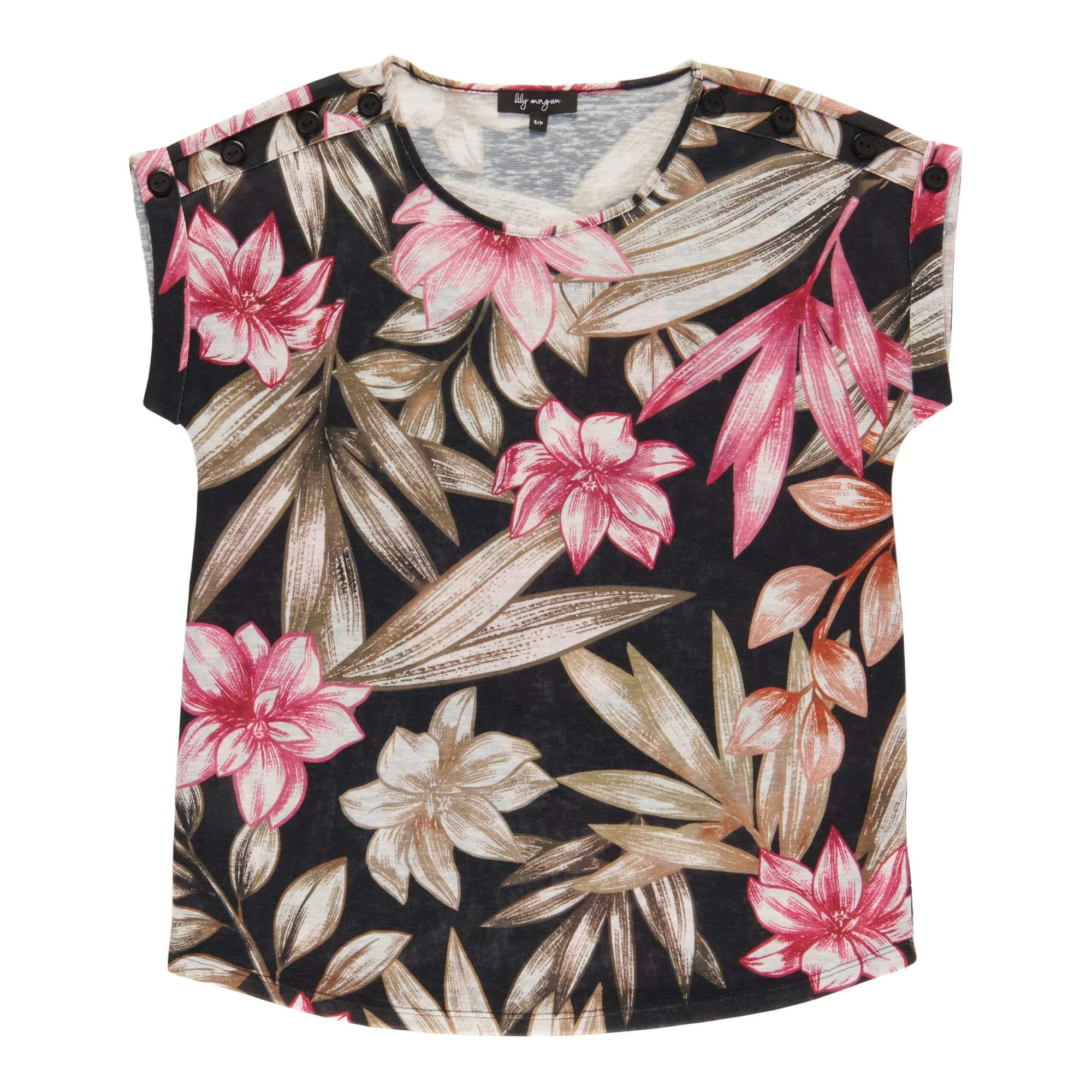 lily morgan Women's Printed Crew Neck Blouse sold by Giant Tiger product image thumbnail 3