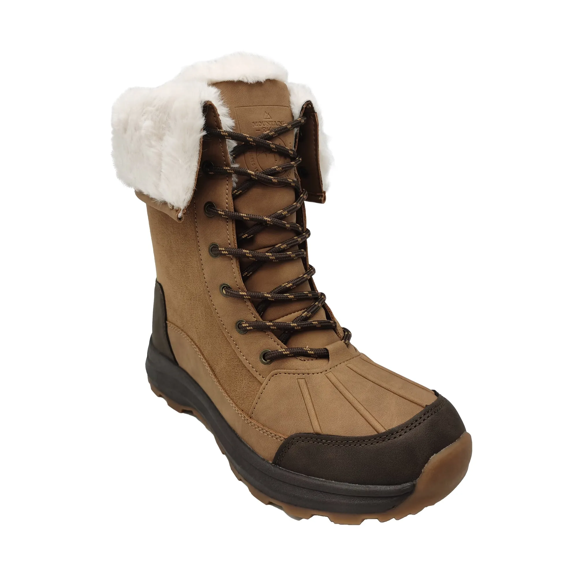 Mountain Ridge Women's Mix Media Winter Boots -20°C, Tan sold by Giant Tiger